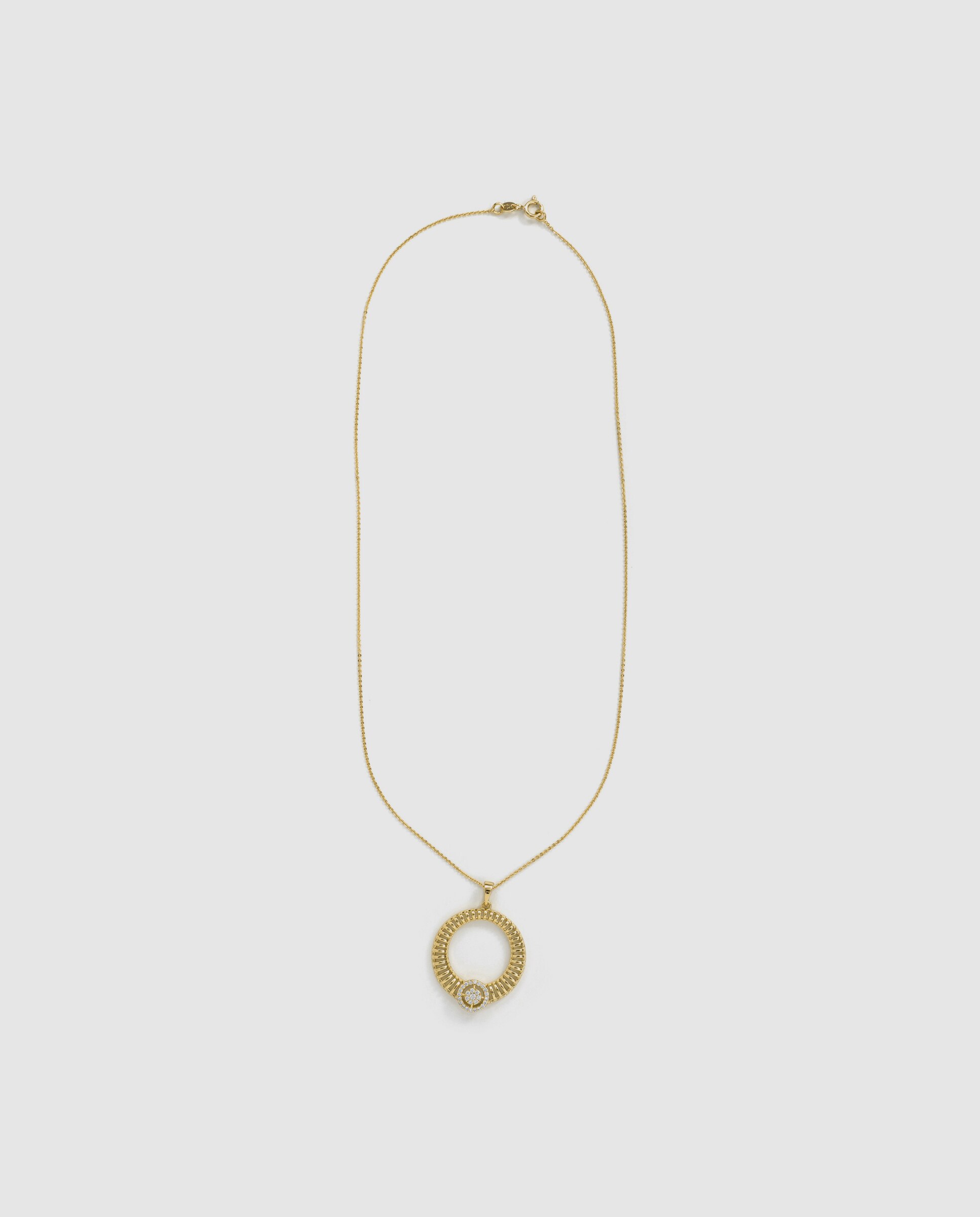Colar Special Edition com Acabamento em Ouro Amarelo de 18k e Zirconita Brilhante Rosa-3