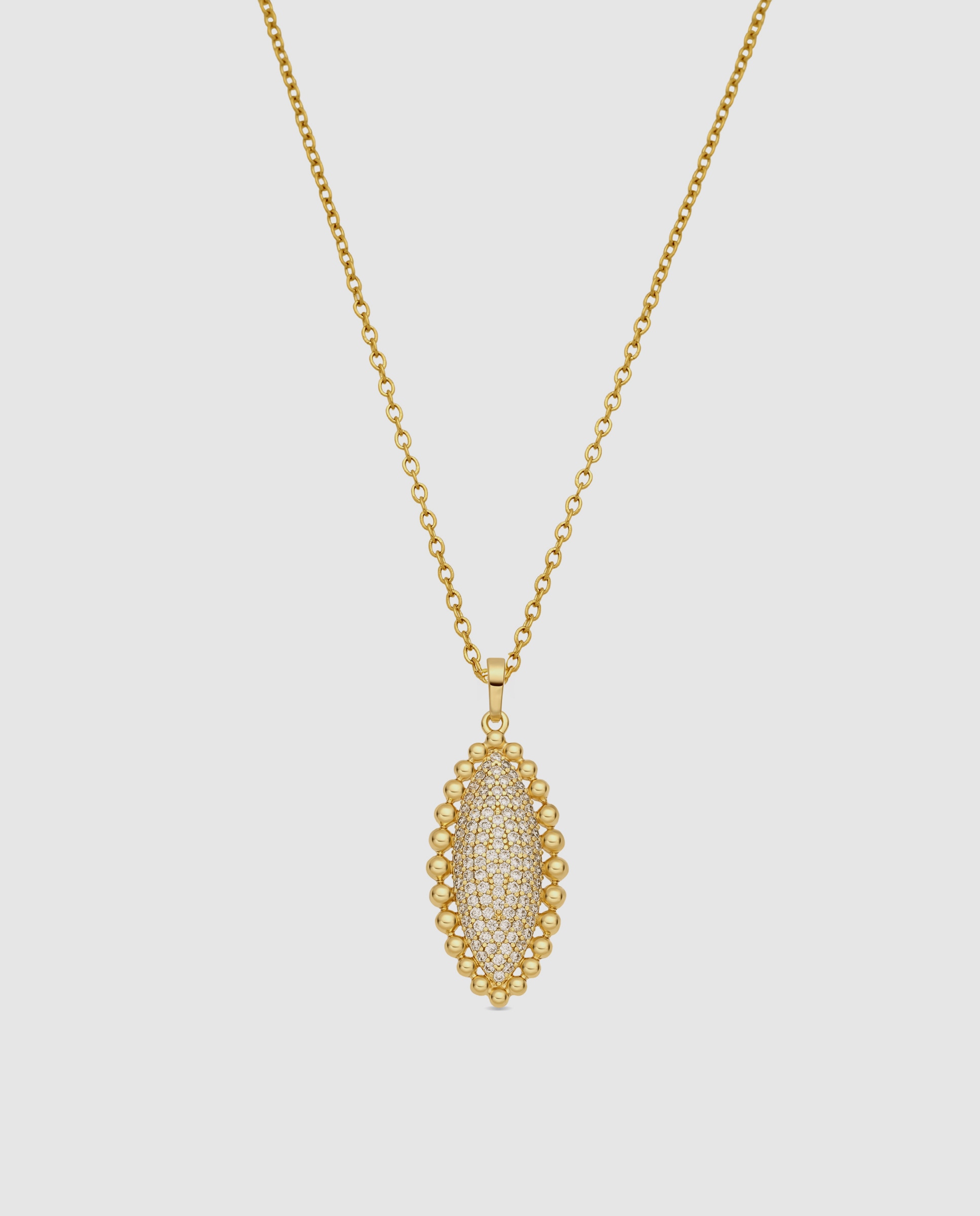 Colar Special Edition com Acabamento em Ouro Amarelo de 18k e Zirconita Brilhante Dourado-1