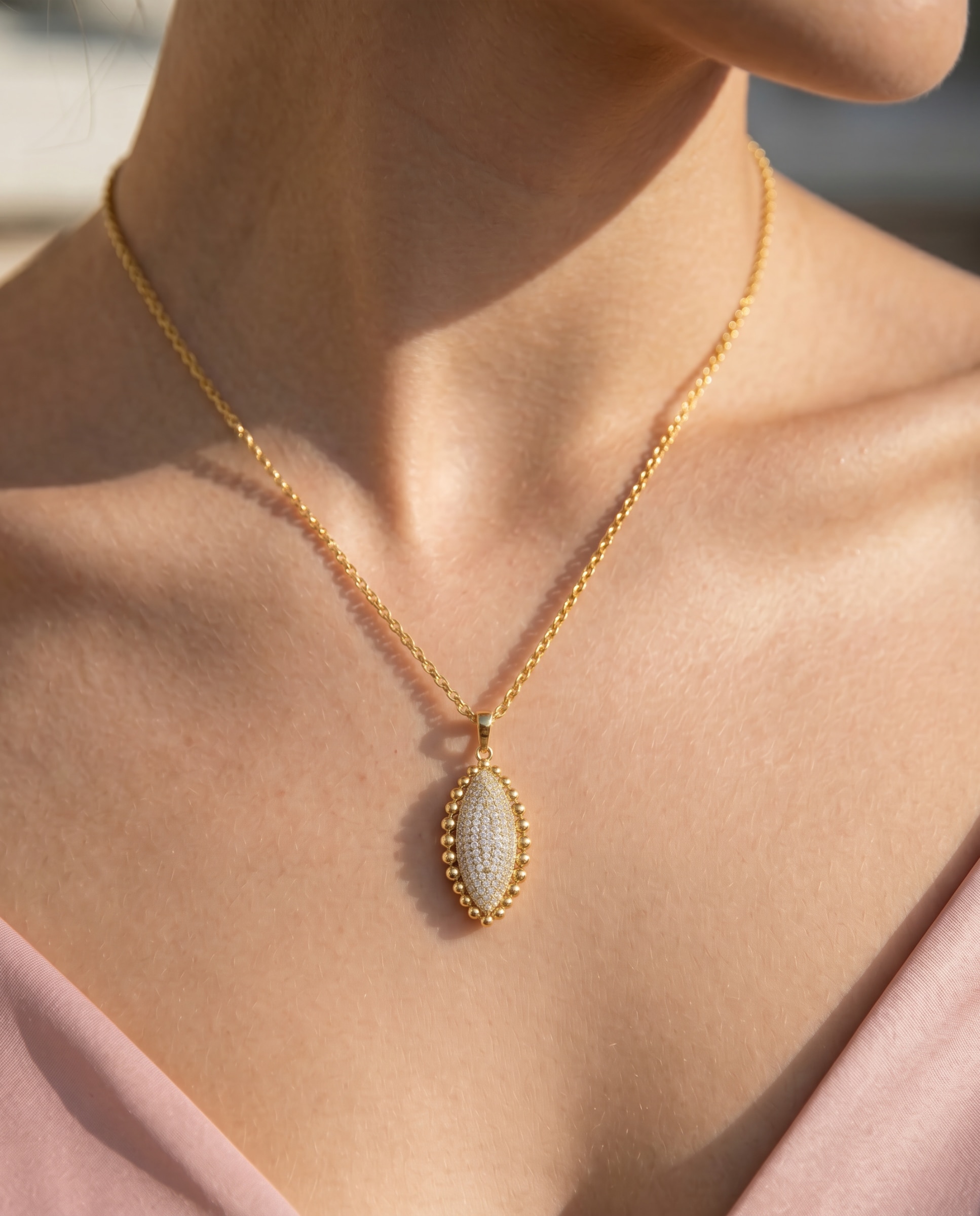 Colar Special Edition com Acabamento em Ouro Amarelo de 18k e Zirconita Brilhante Dourado-5