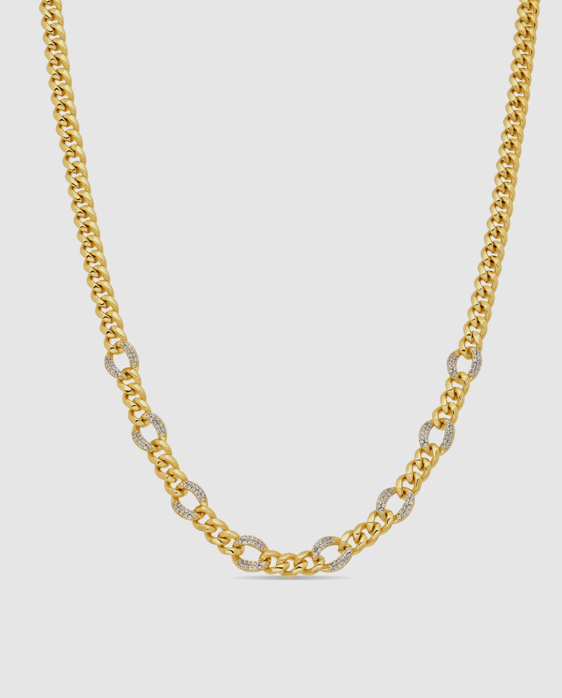 Colar Special Edition com Acabamento em Ouro Amarelo de 18k e Zirconita Brilhante Dourado-1