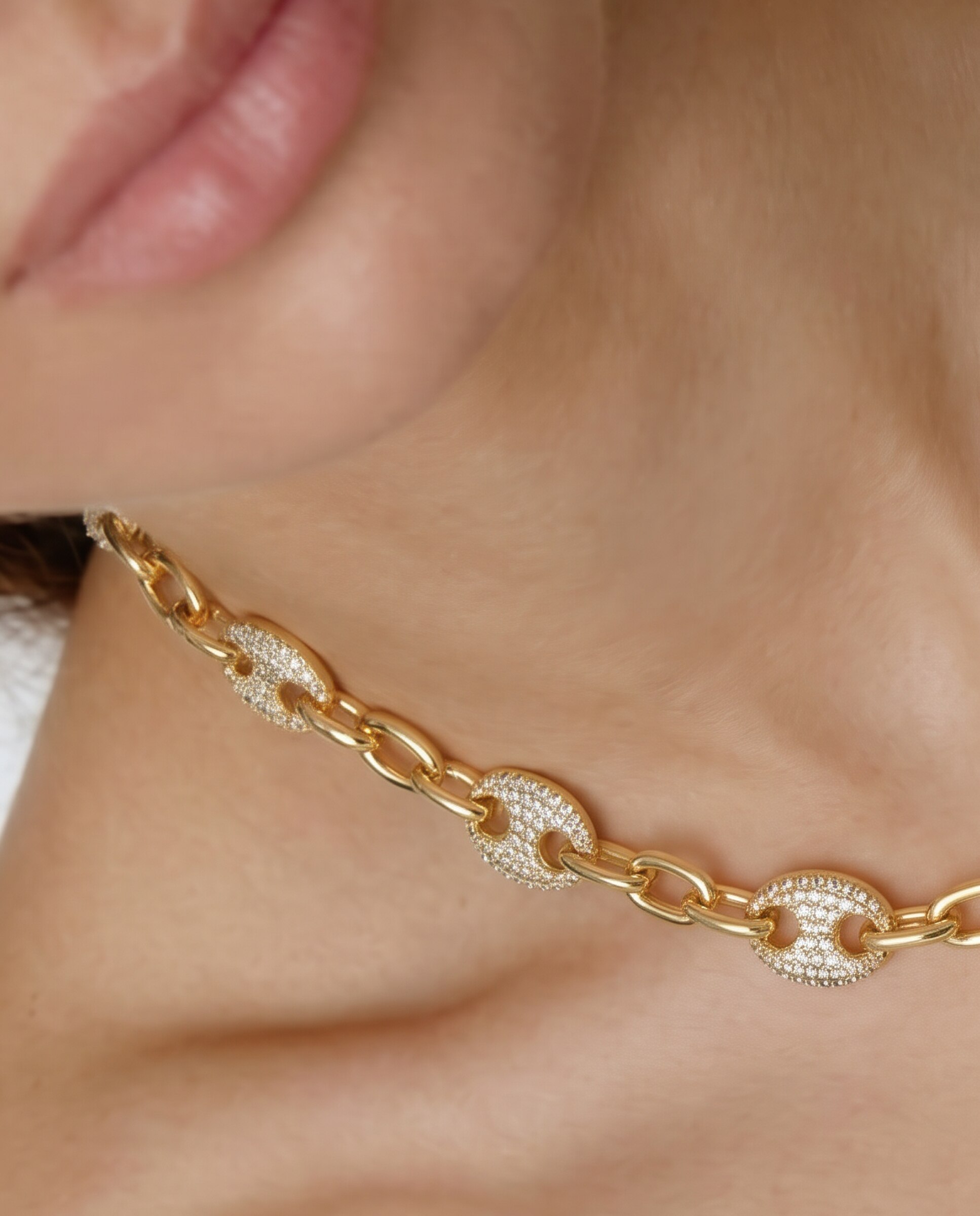Colar Special Edition com Acabamento em Ouro Amarelo de 18k e Zirconita Brilhante Dourado-4