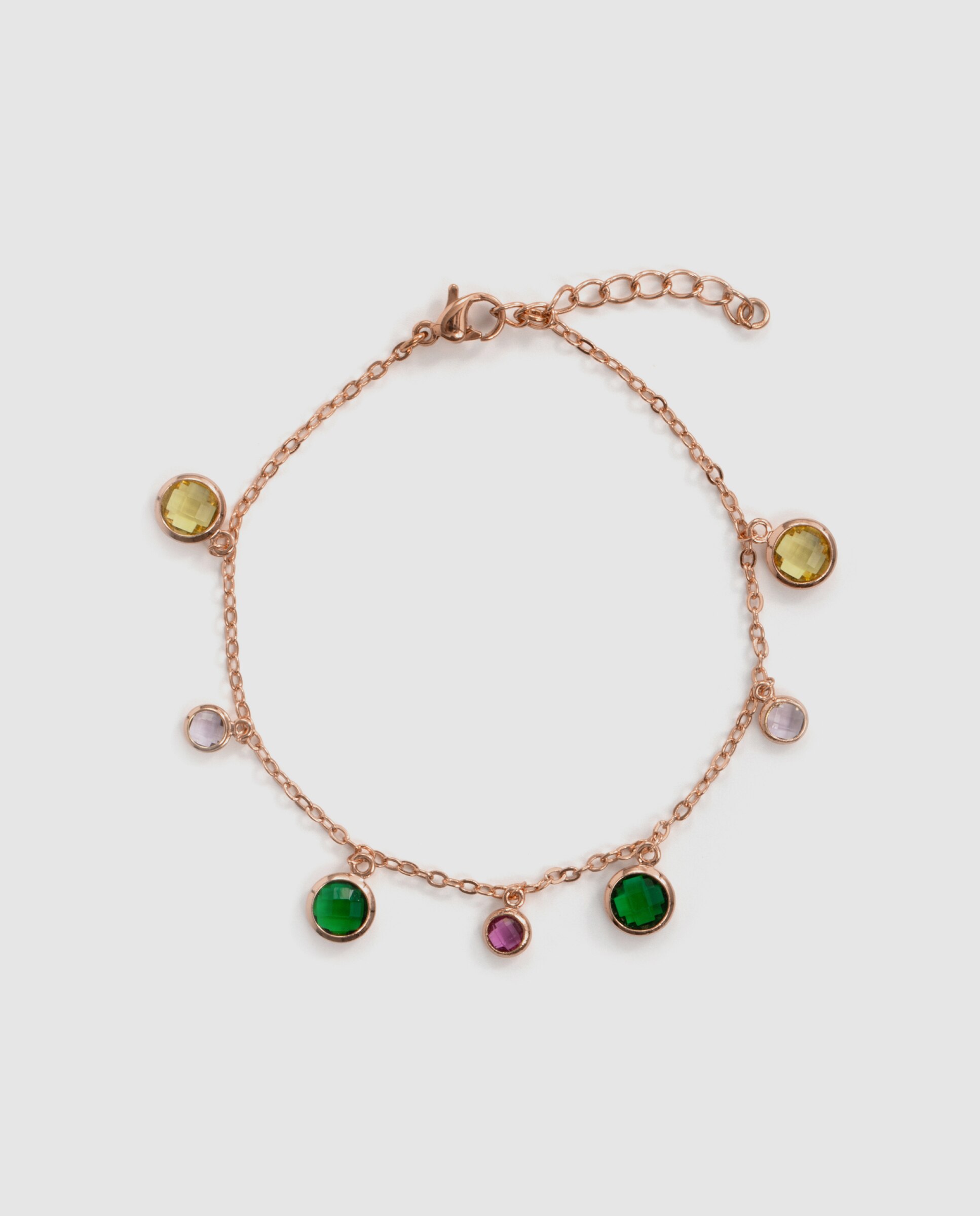 Pulseira Special Edition Acabada em Ouro Rosa de 18k com Zirconita Multicolor-3