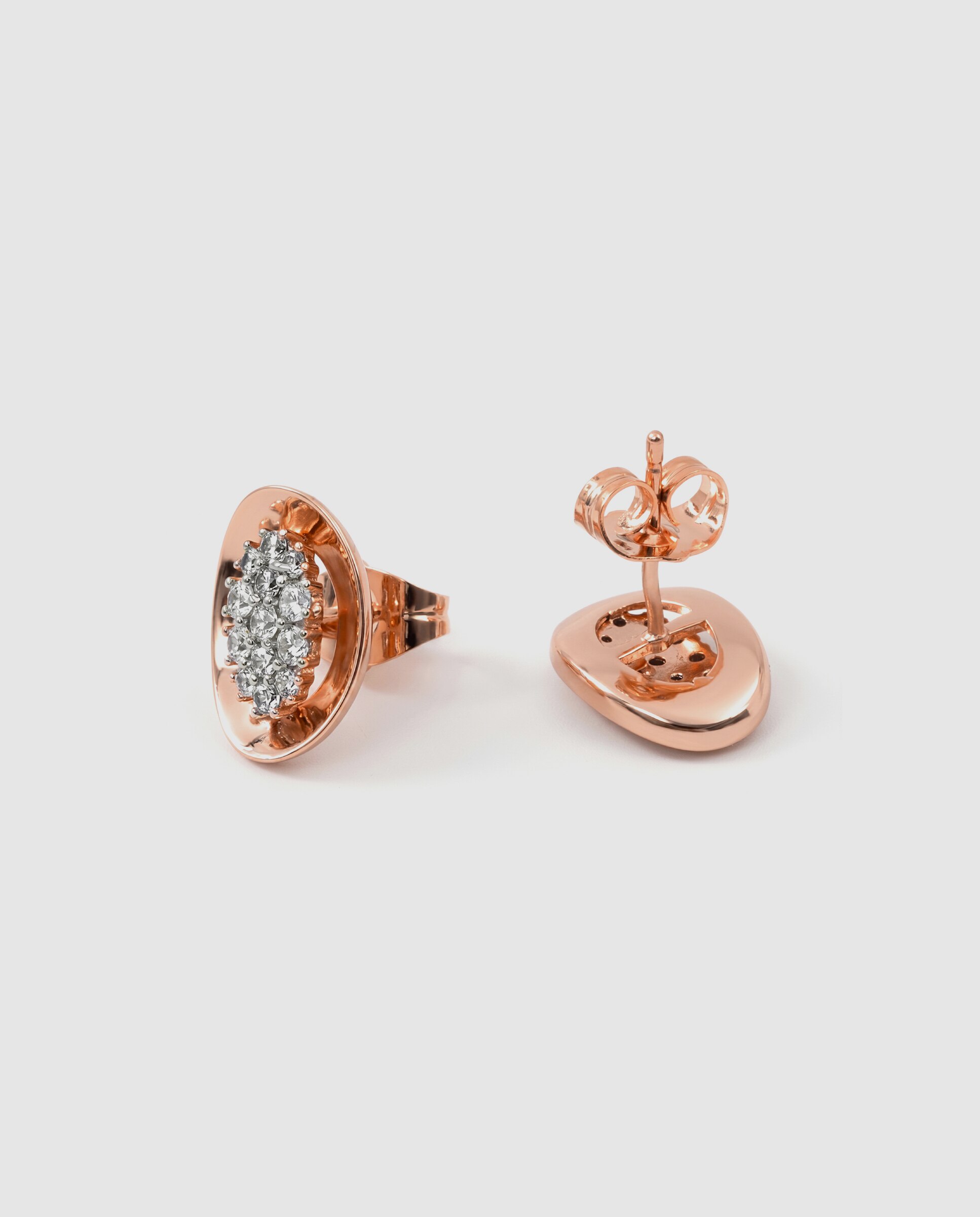 Brincos Special Edition com Acabamentos em Ouro Rosa de 18k e Zirconita Brilhante Rosa-6