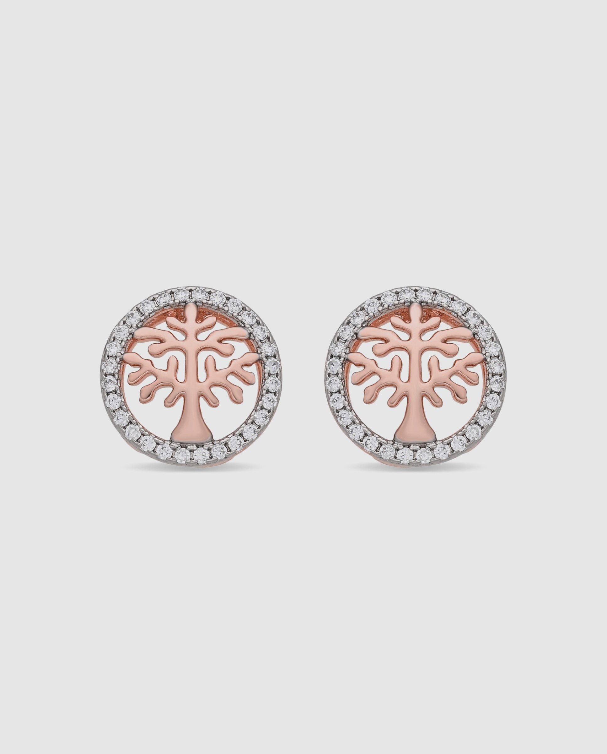 Brincos Special Edition com Acabamentos em Ouro Rosa 18k e Zirconita Brilhante Rosa-1