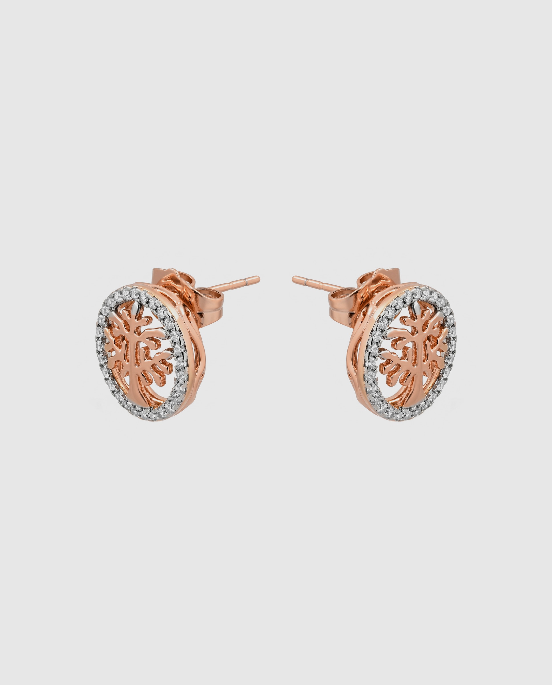 Brincos Special Edition com Acabamentos em Ouro Rosa 18k e Zirconita Brilhante Rosa-3