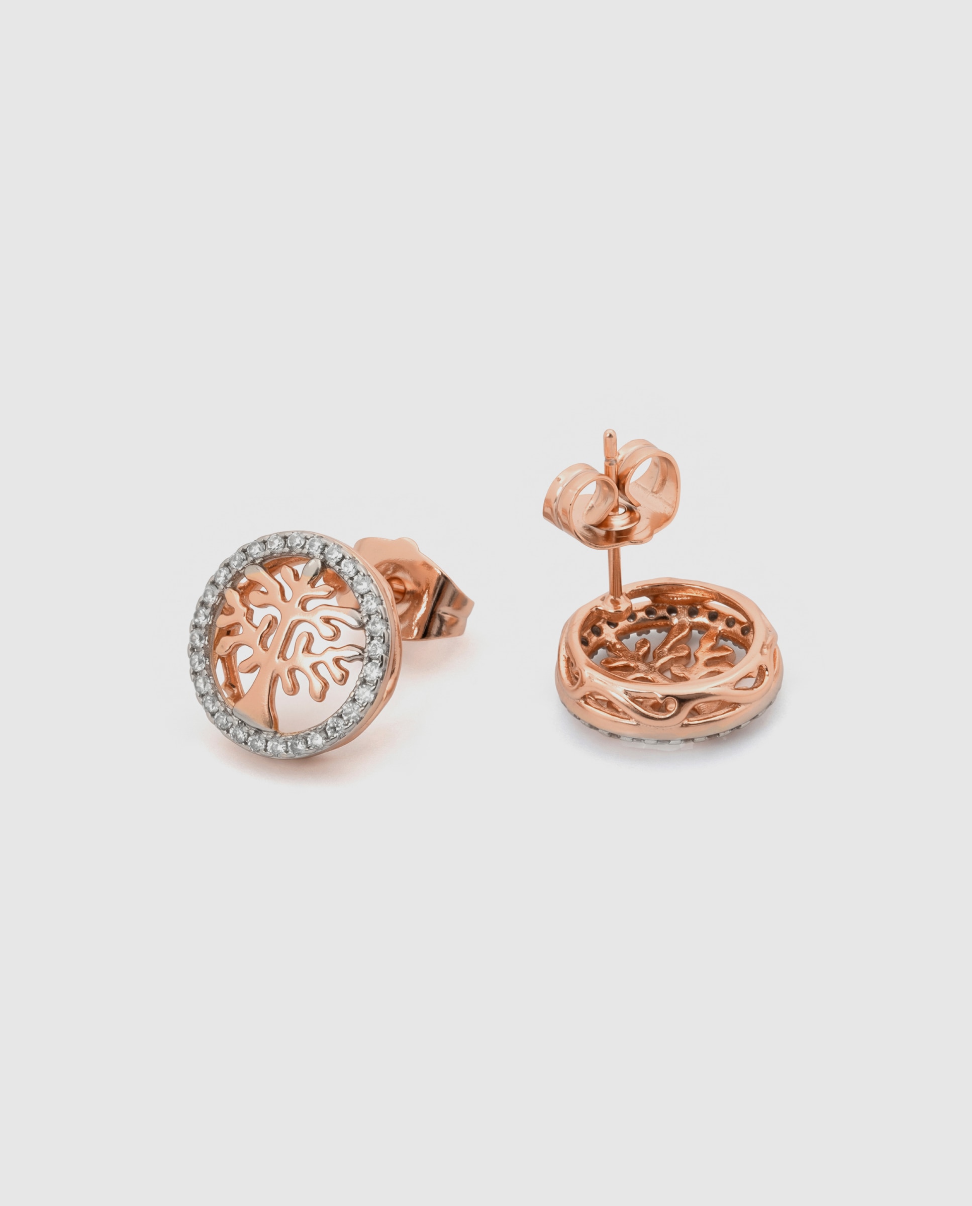 Brincos Special Edition com Acabamentos em Ouro Rosa 18k e Zirconita Brilhante Rosa-6
