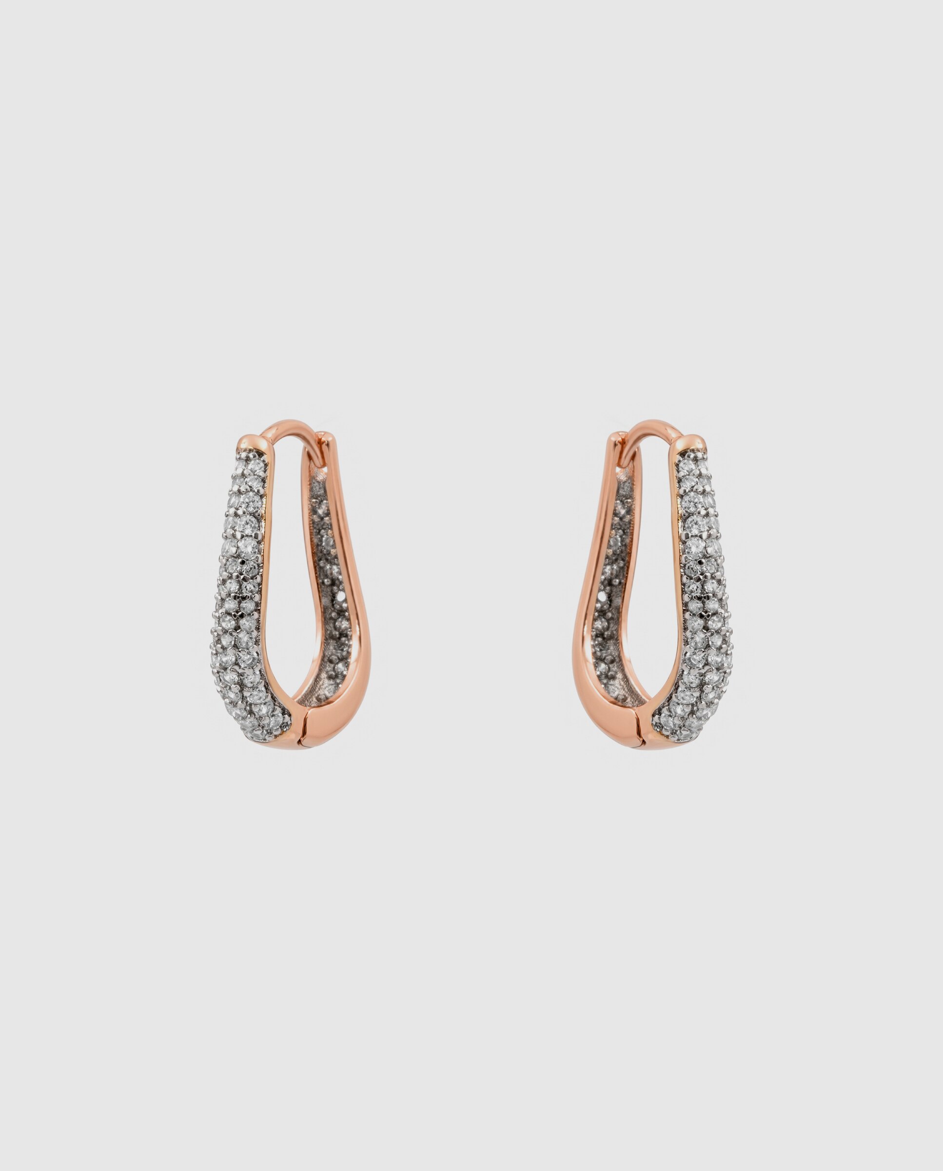 Brincos de Aro Special Edition com Acabamentos em Ouro Rosa 18k e Zirconita Brilhante Rosa-3