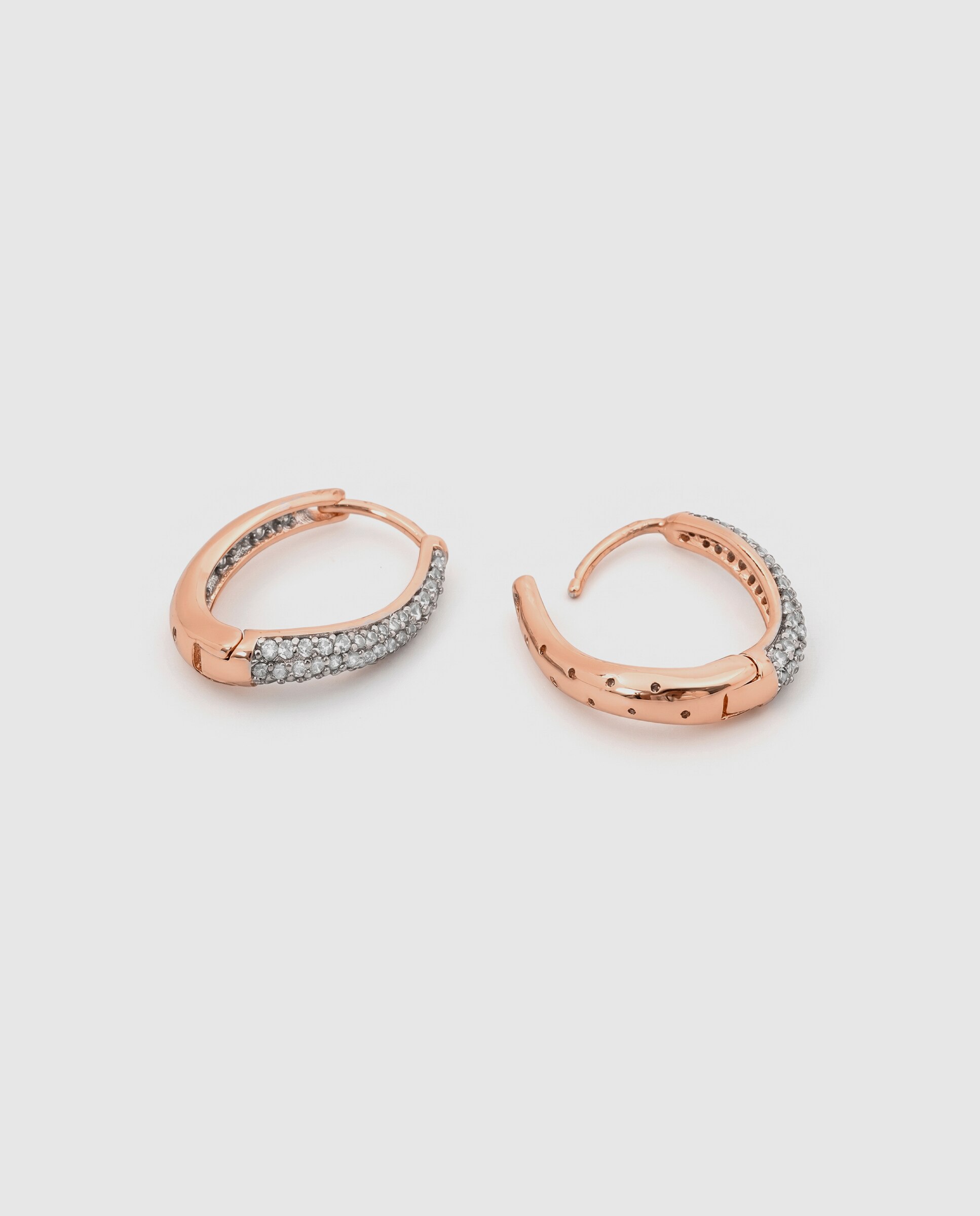 Brincos de Aro Special Edition com Acabamentos em Ouro Rosa 18k e Zirconita Brilhante Rosa-6