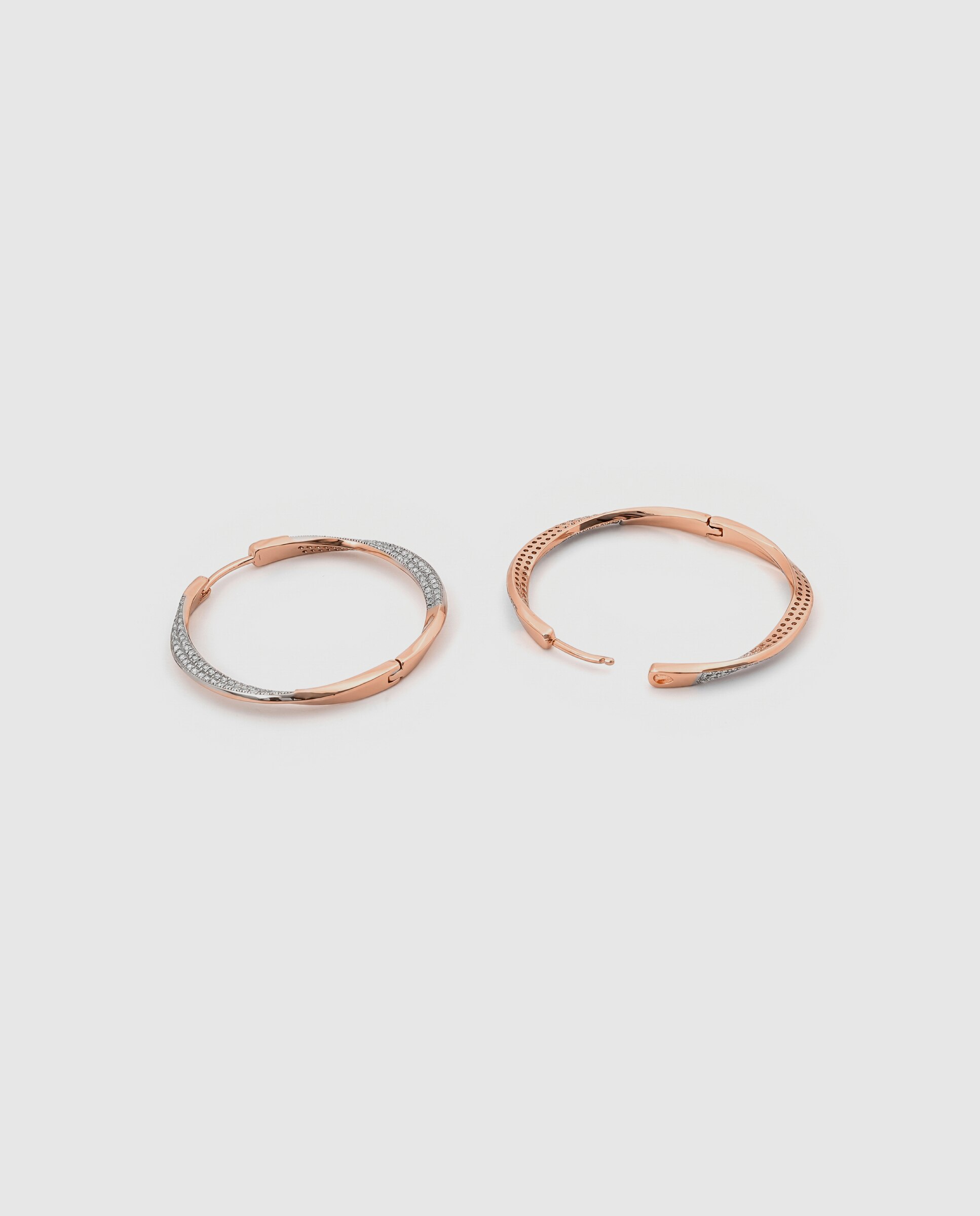 Brincos de Aro Special Edition com Acabamentos em Ouro Rosa 18k e Zirconita Brilhante Rosa-6