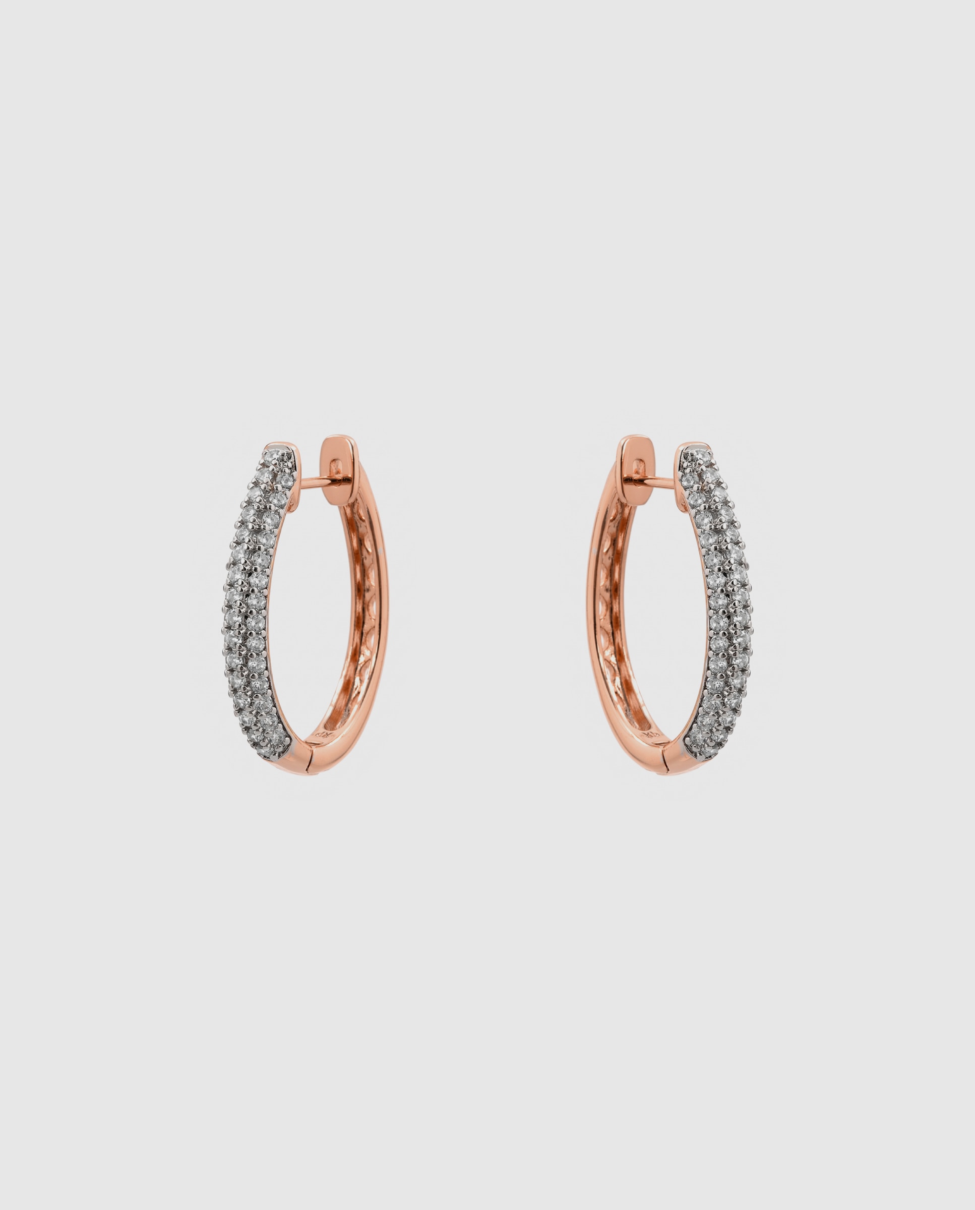 Brincos de Aro Special Edition com Acabamentos em Ouro Rosa 18k e Zirconita Brilhante Rosa-3