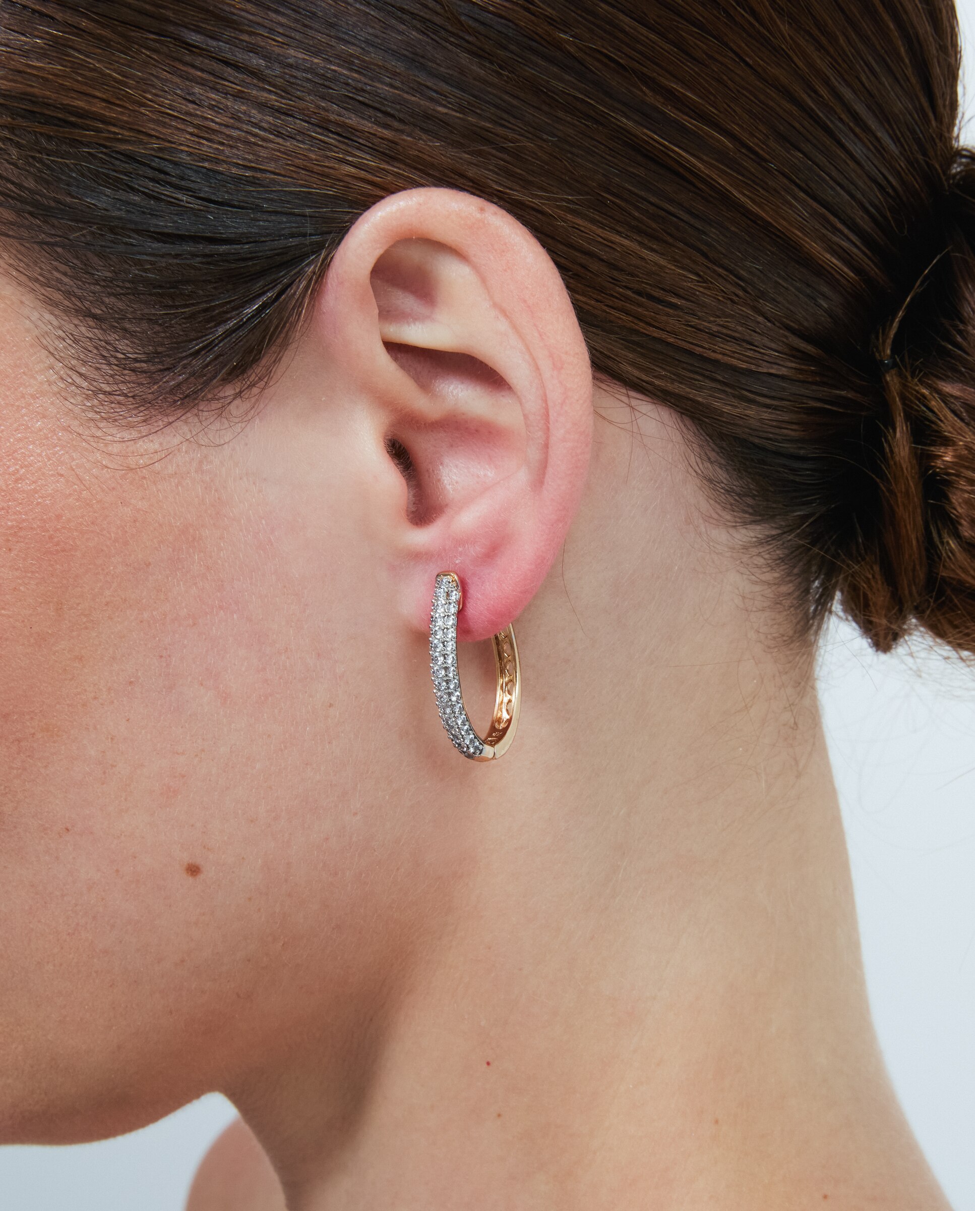 Brincos de Aro Special Edition com Acabamentos em Ouro Rosa 18k e Zirconita Brilhante Rosa-4