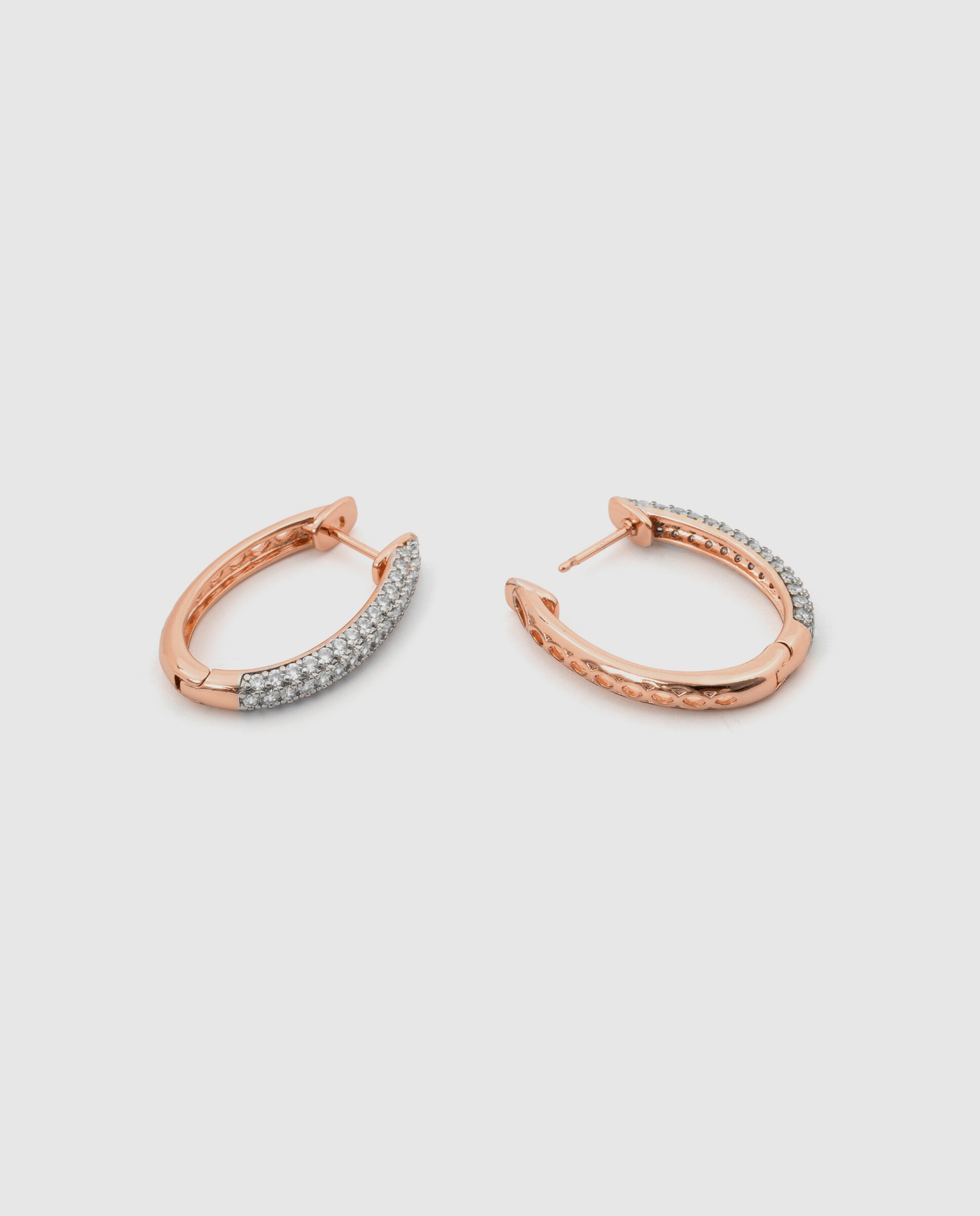 Brincos de Aro Special Edition com Acabamentos em Ouro Rosa 18k e Zirconita Brilhante Rosa-6