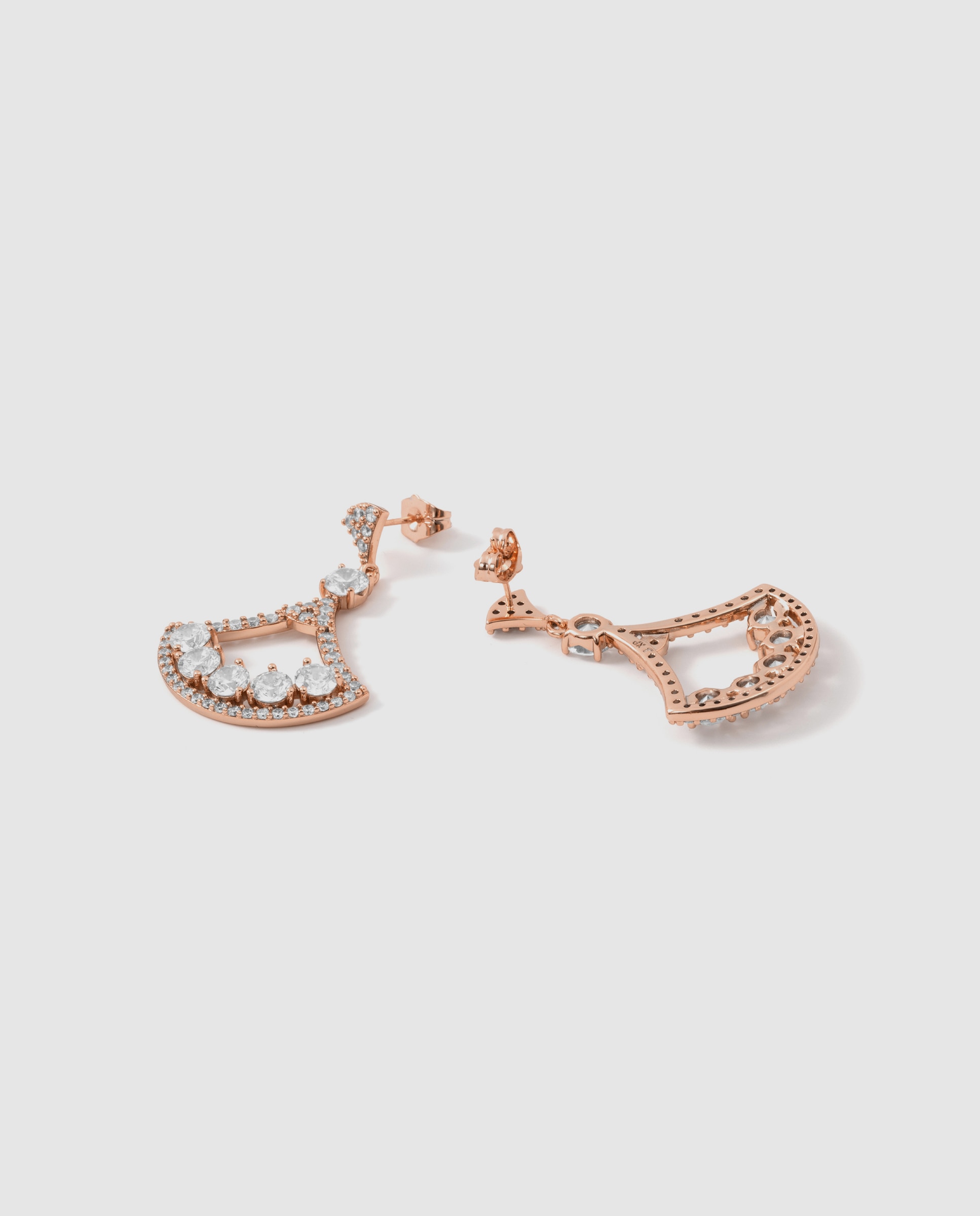 Brincos Special Edition com Acabamentos em Ouro Rosa 18k e Zirconita Brilhante Rosa-6