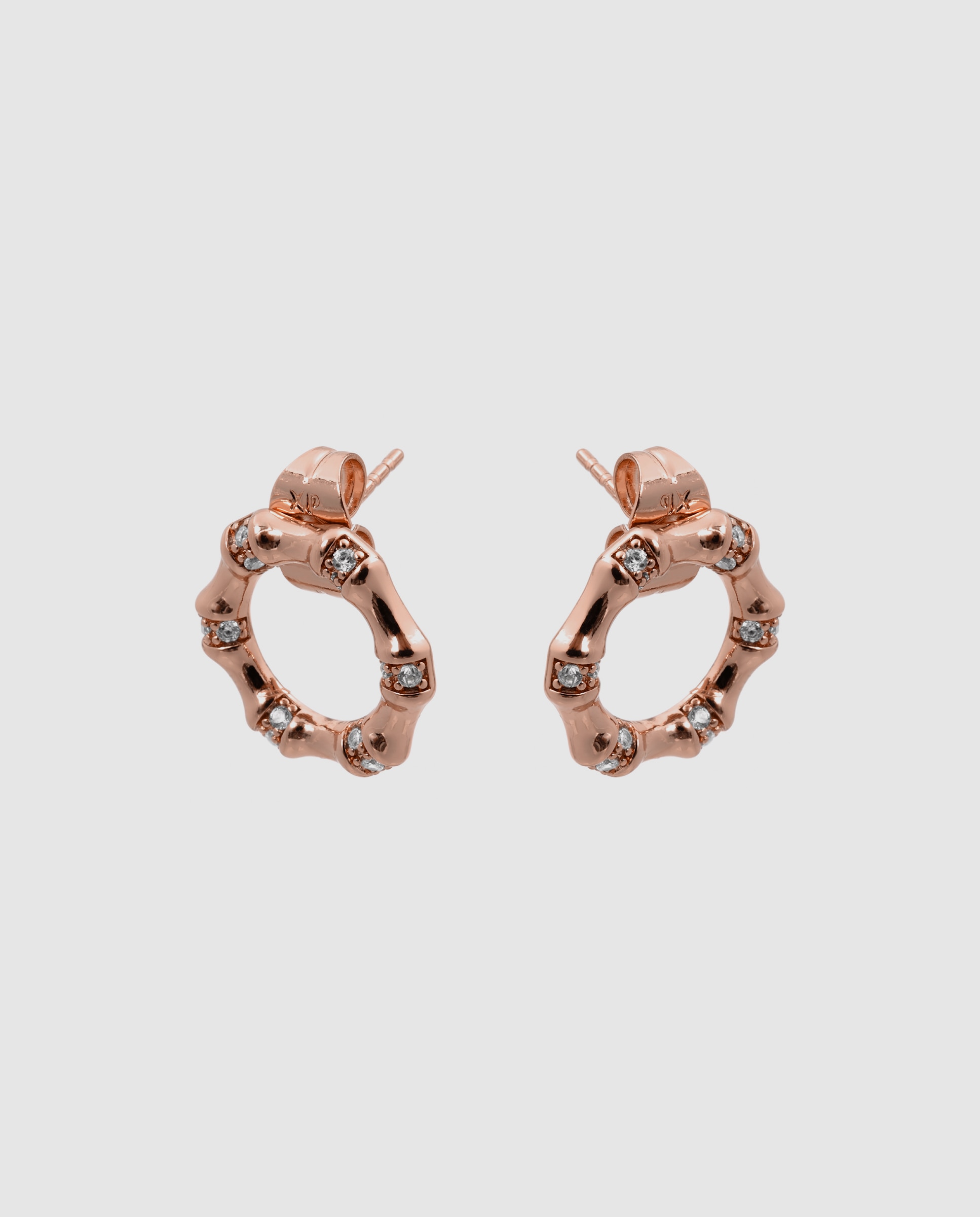 Brincos Special Edition com Acabamentos em Ouro Rosa de 18k e Zirconita Brilhante Rosa-3