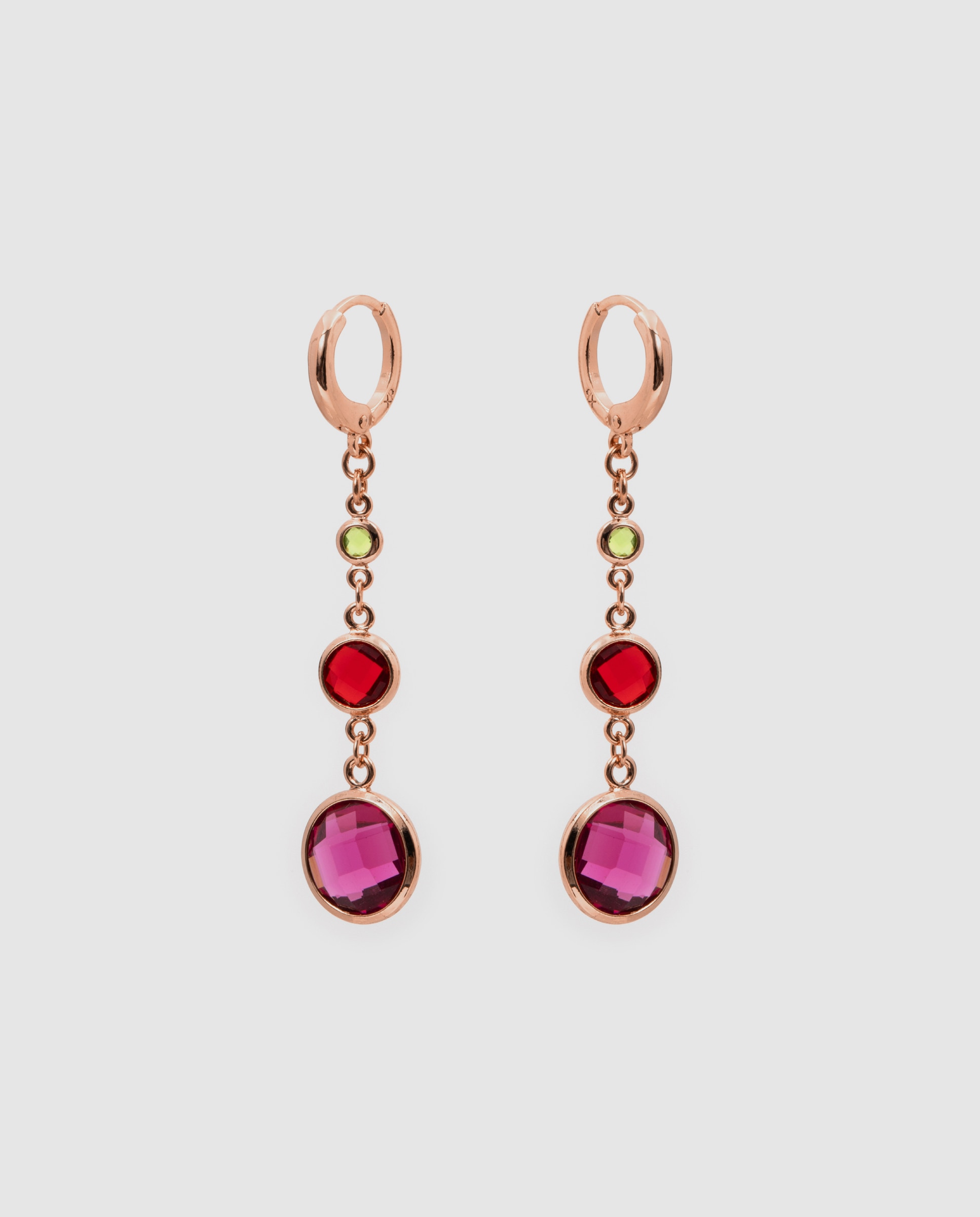 Brincos de Aro Special Edition com Acabamentos em Ouro Rosa de 18k e Zirconita Rosa-3