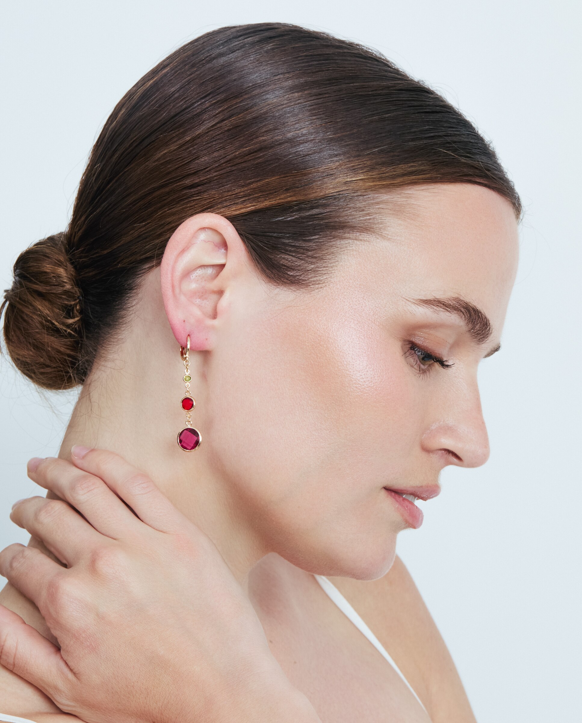 Brincos de Aro Special Edition com Acabamentos em Ouro Rosa de 18k e Zirconita Rosa-5