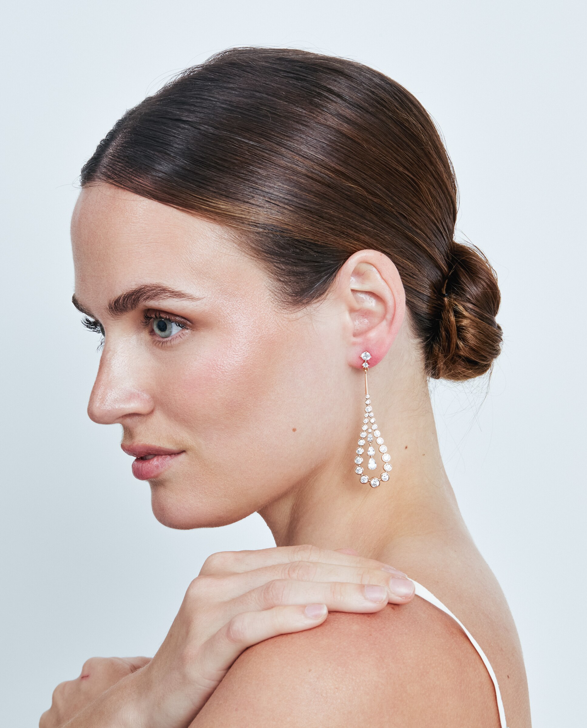 Brincos Special Edition com Acabamentos em Ouro Rosa 18k e Zirconita Brilhante Rosa-5