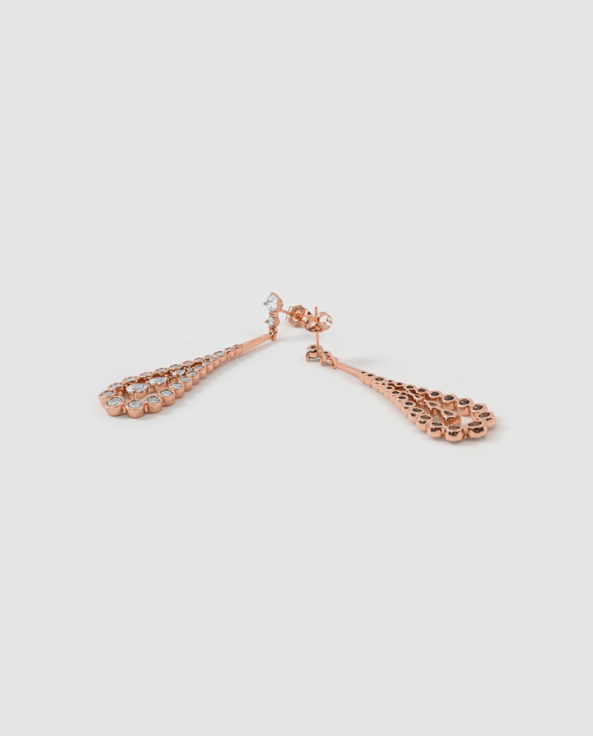 Brincos Special Edition com Acabamentos em Ouro Rosa 18k e Zirconita Brilhante Rosa-6