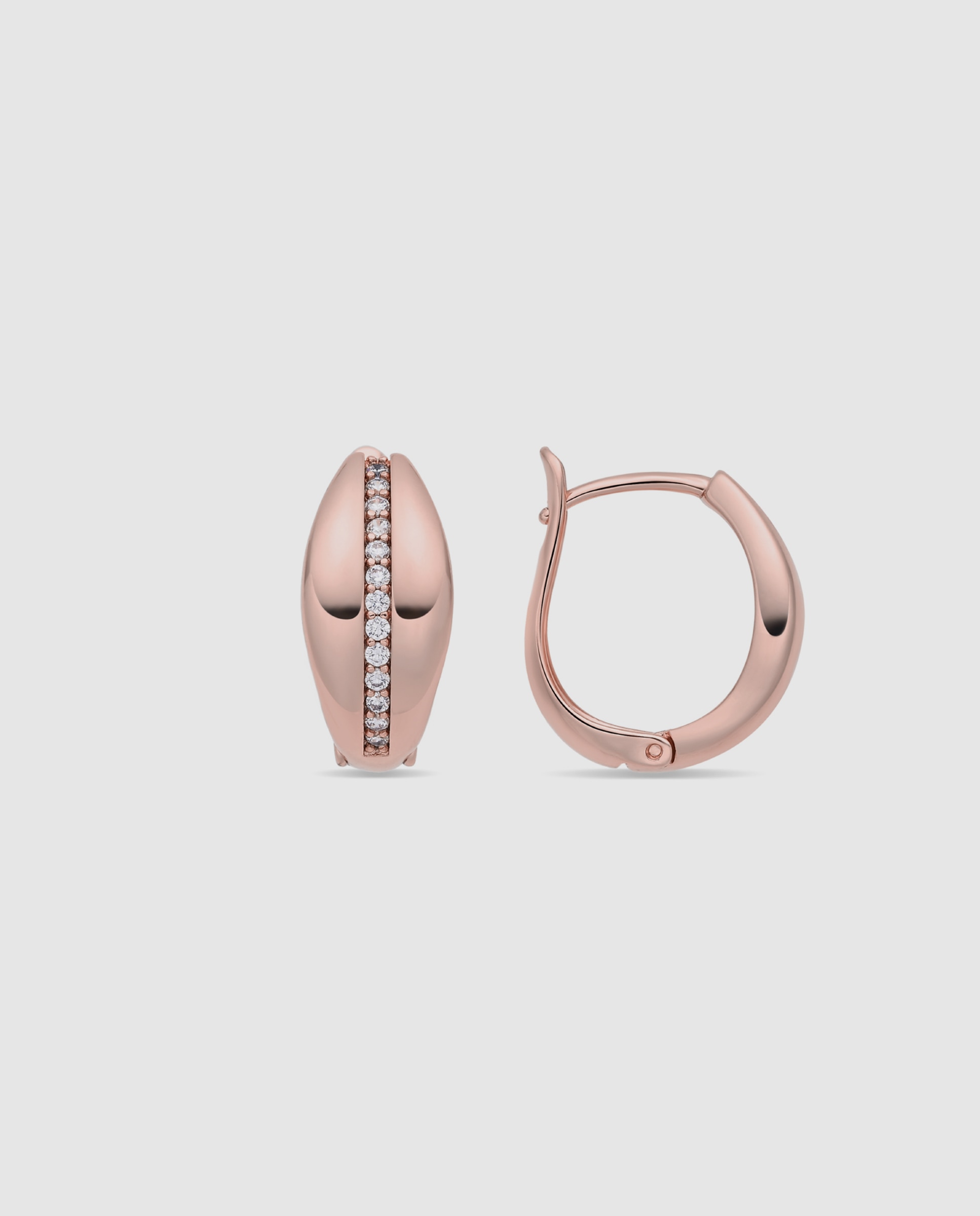 Imagem 0 de Brincos de Aro Special Edition com Acabamento em Ouro Rosa 18k e Zirconita Brilhante