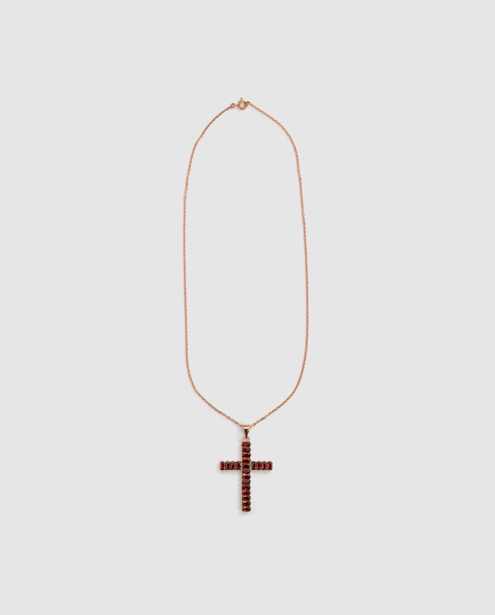Colar Special Edition com Acabamento em Ouro Rosa de 18k e Zircónios Ametista Vermelho-3