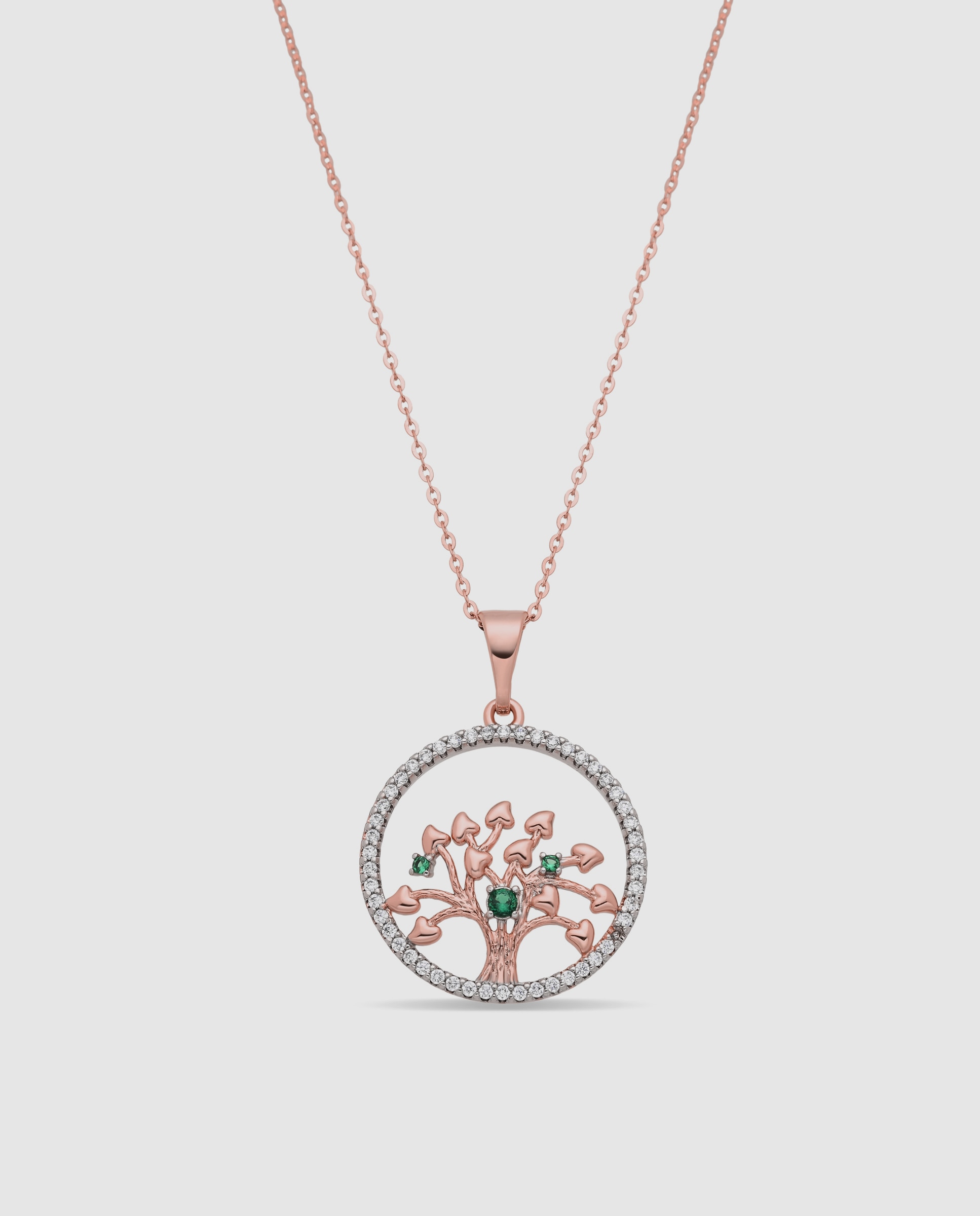 Colar Special Edition com Acabamento em Ouro Rosa de 18k e Zirconita Multicolor-1