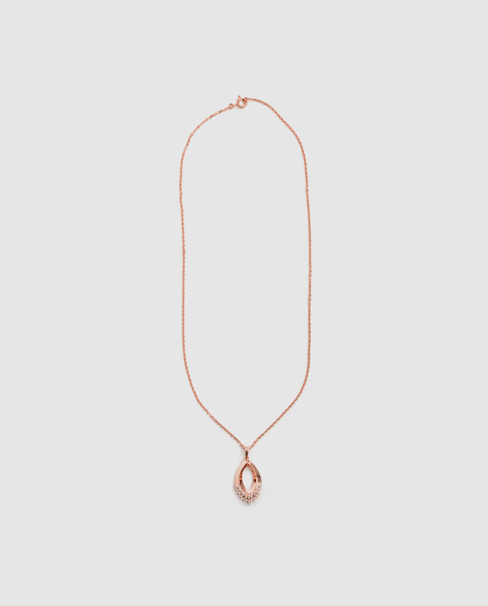 Colar Special Edition Acabado em Ouro Rosa de 18k com Zirconita Brilhante Rosa-3