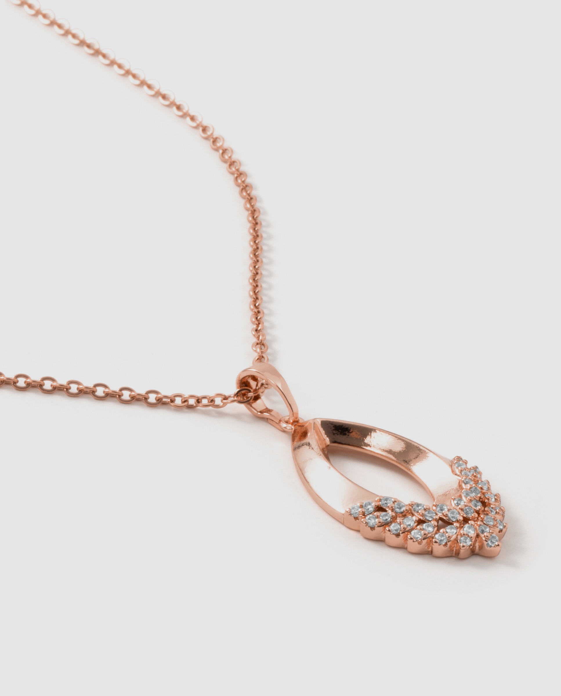 Colar Special Edition Acabado em Ouro Rosa de 18k com Zirconita Brilhante Rosa-6
