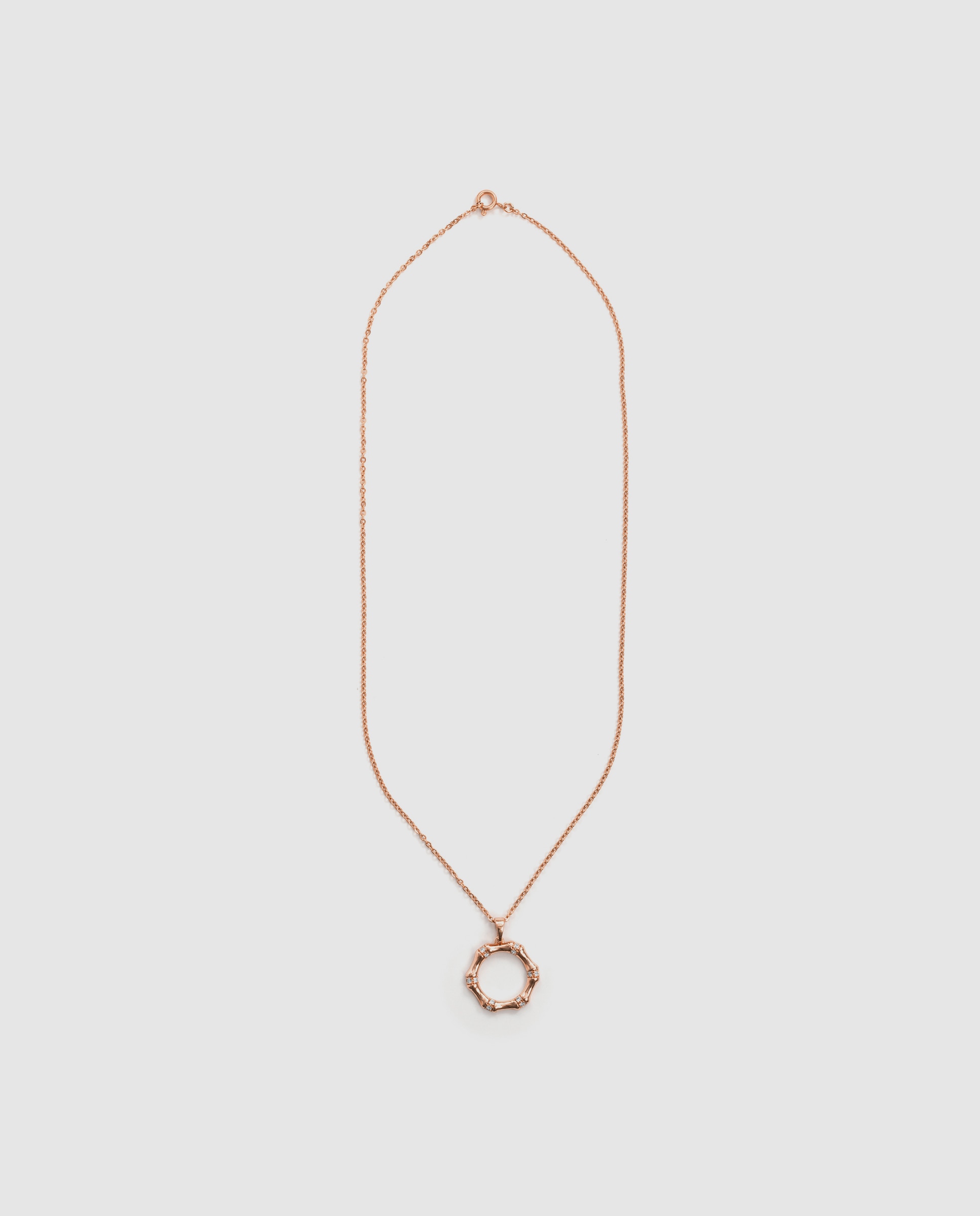 Colar Special Edition Acabado em Ouro Rosa de 18k com Zirconita Brilhante Rosa-3