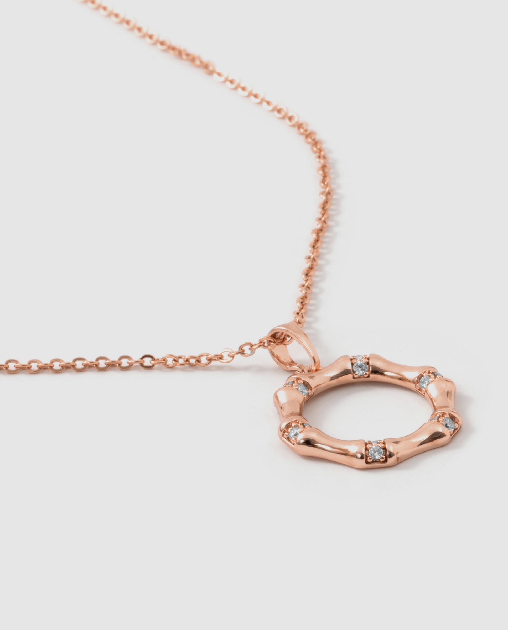 Colar Special Edition Acabado em Ouro Rosa de 18k com Zirconita Brilhante Rosa-6