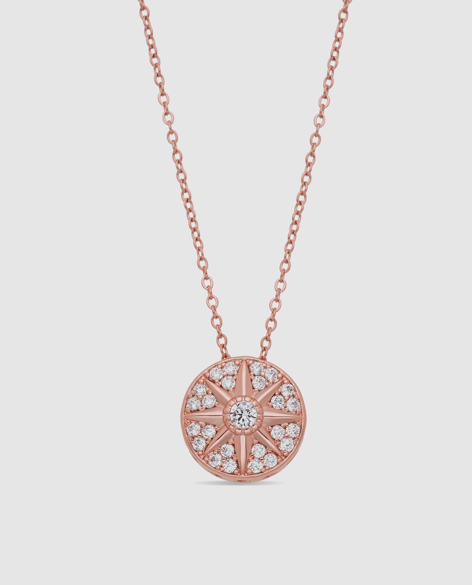 Colar Special Edition Acabado em Ouro Rosa de 18k com Zirconita Brilhante Rosa-1