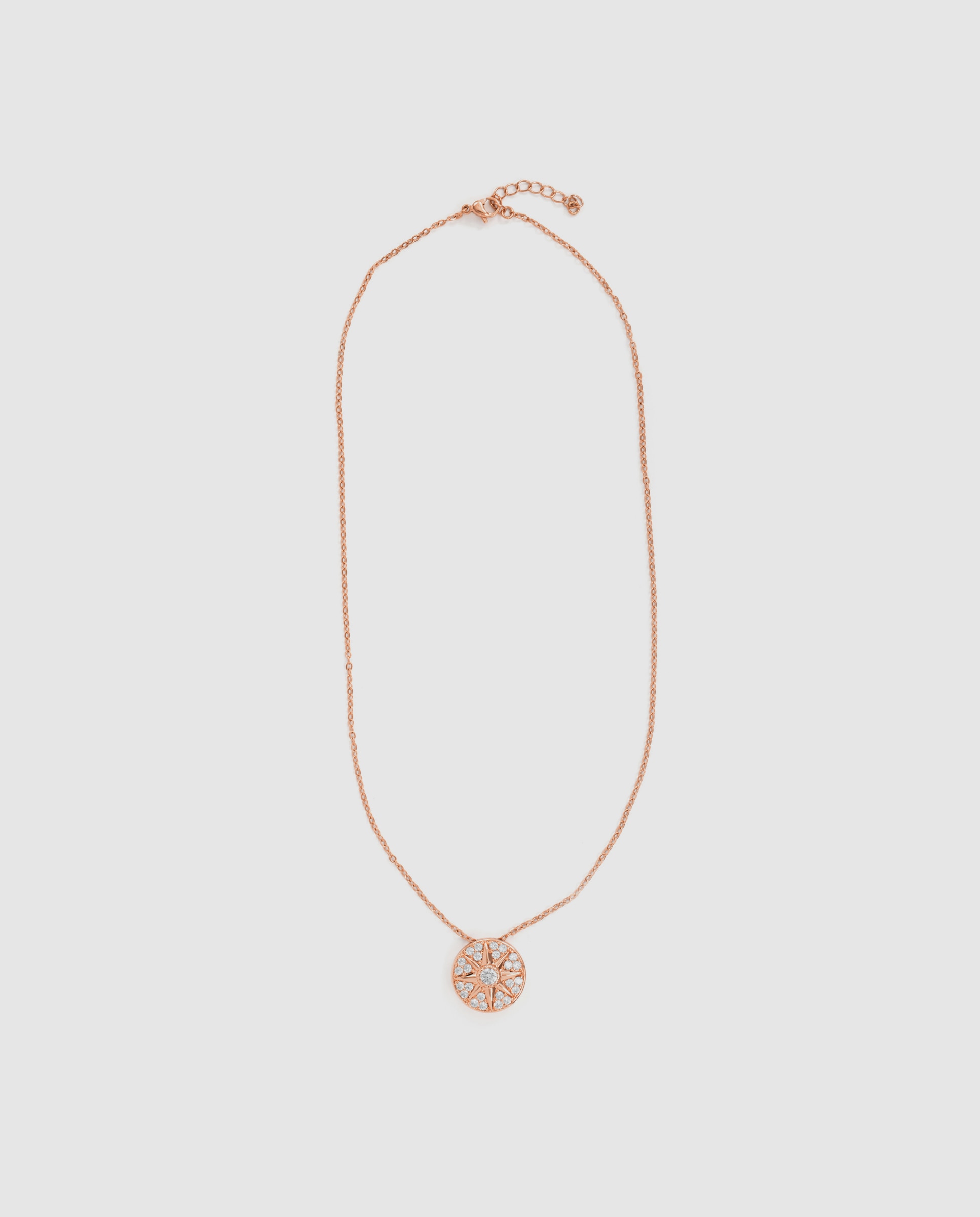 Colar Special Edition Acabado em Ouro Rosa de 18k com Zirconita Brilhante Rosa-3
