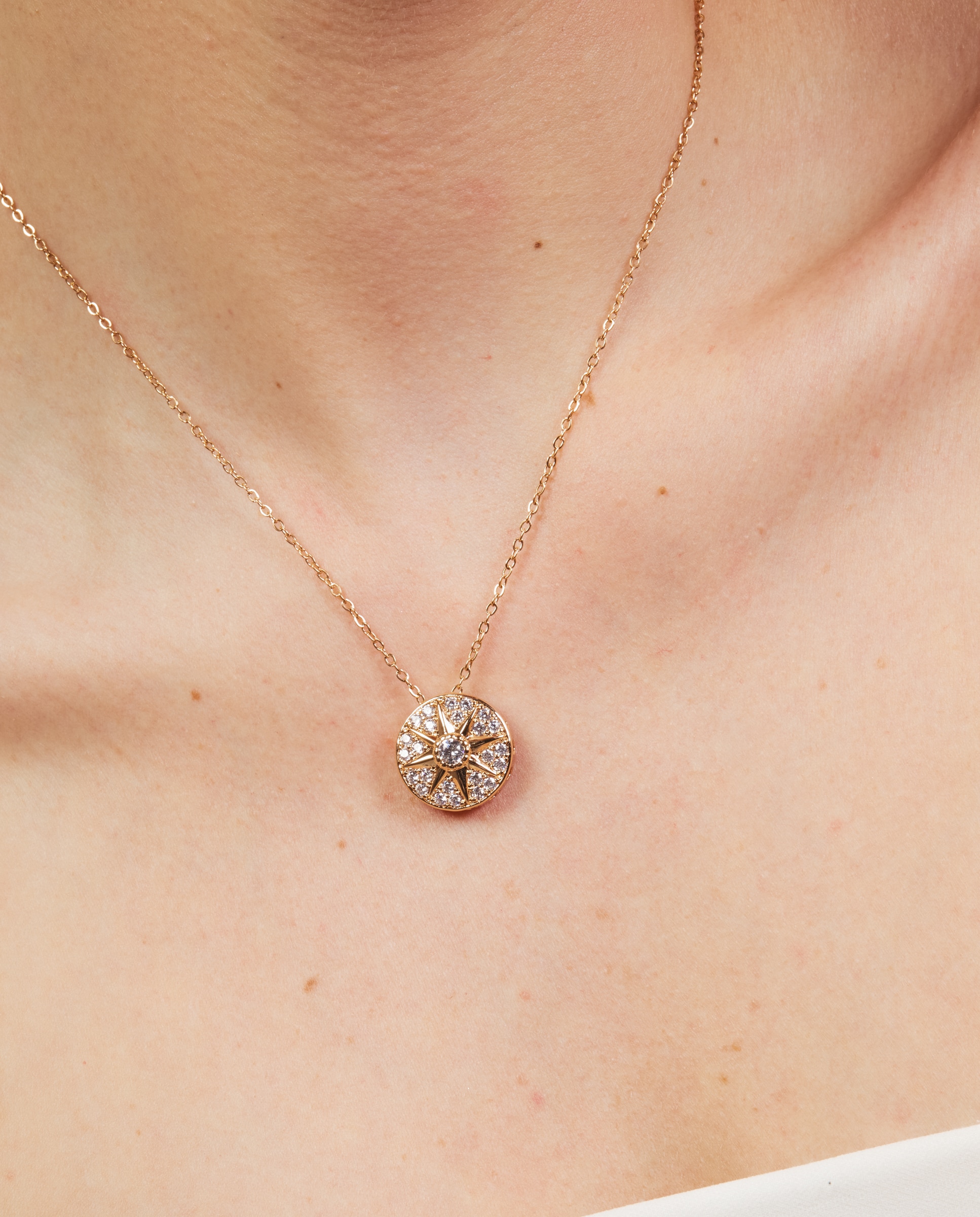 Colar Special Edition Acabado em Ouro Rosa de 18k com Zirconita Brilhante Rosa-4