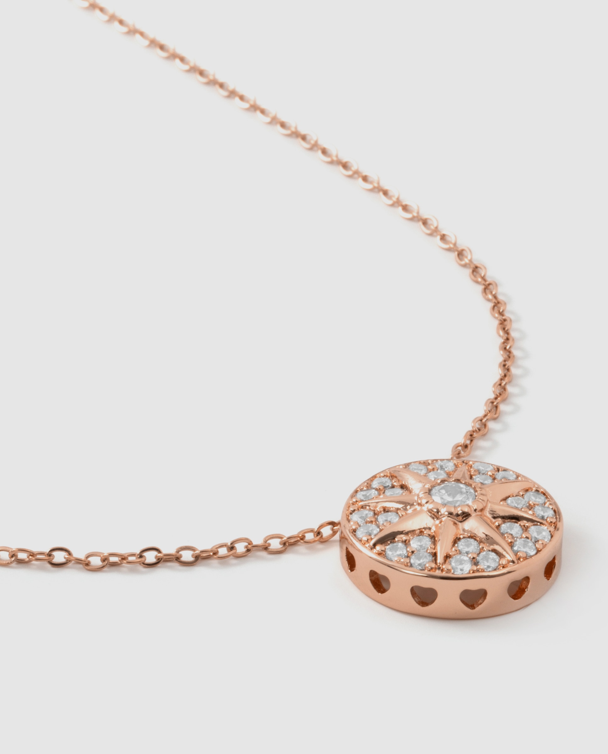 Colar Special Edition Acabado em Ouro Rosa de 18k com Zirconita Brilhante Rosa-6
