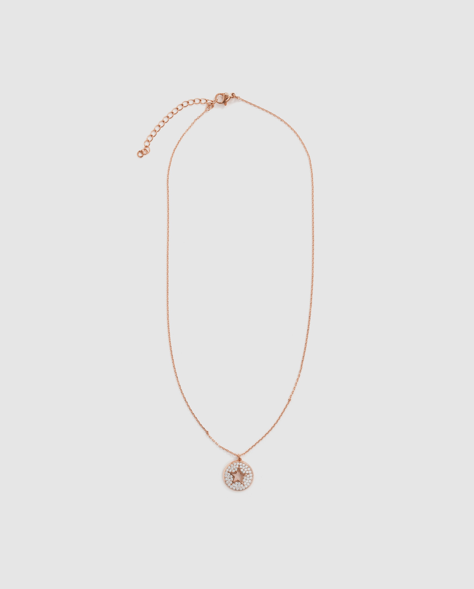 Colar Special Edition Acabado em Ouro Rosa de 18k com Zirconita Brilhante Rosa-3
