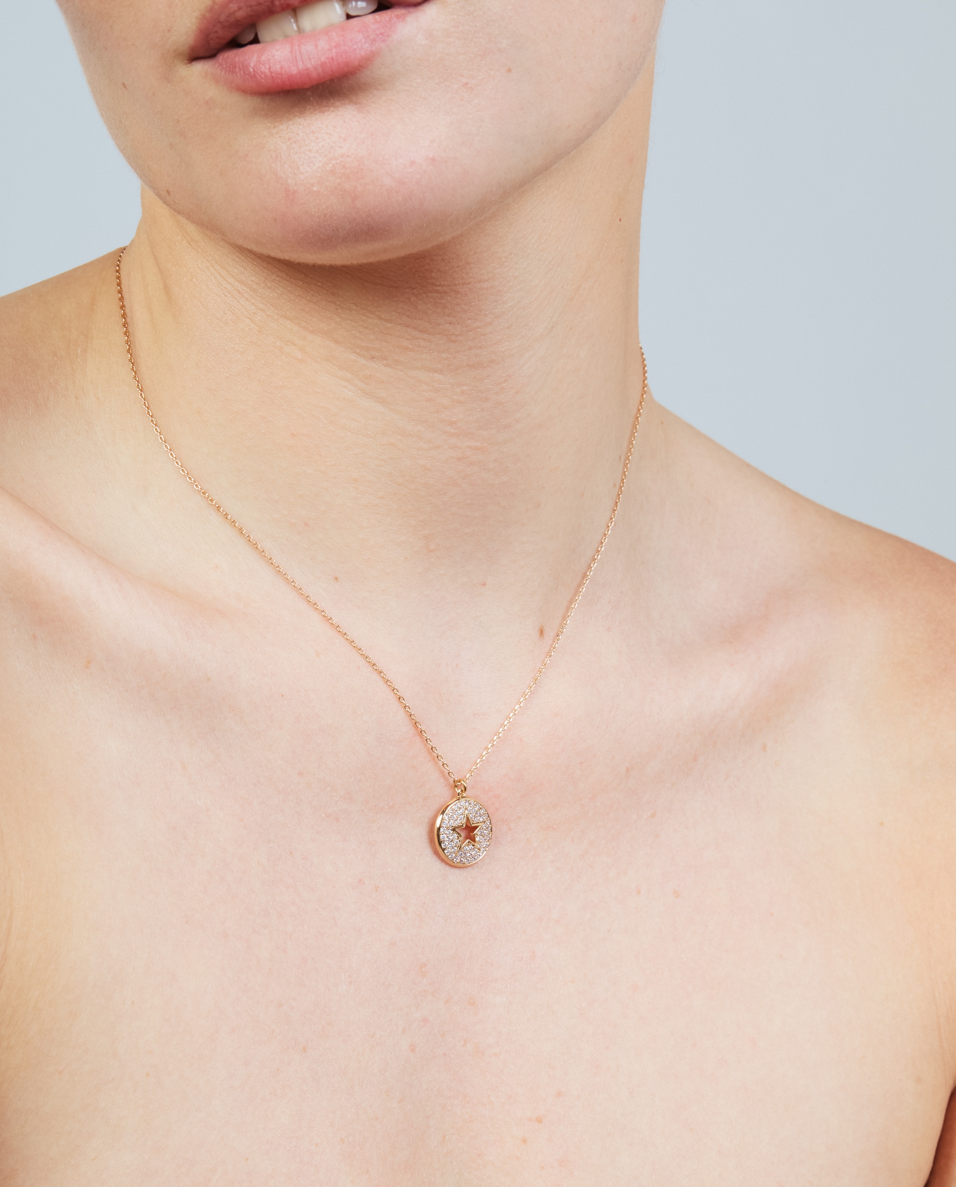Colar Special Edition Acabado em Ouro Rosa de 18k com Zirconita Brilhante Rosa-4