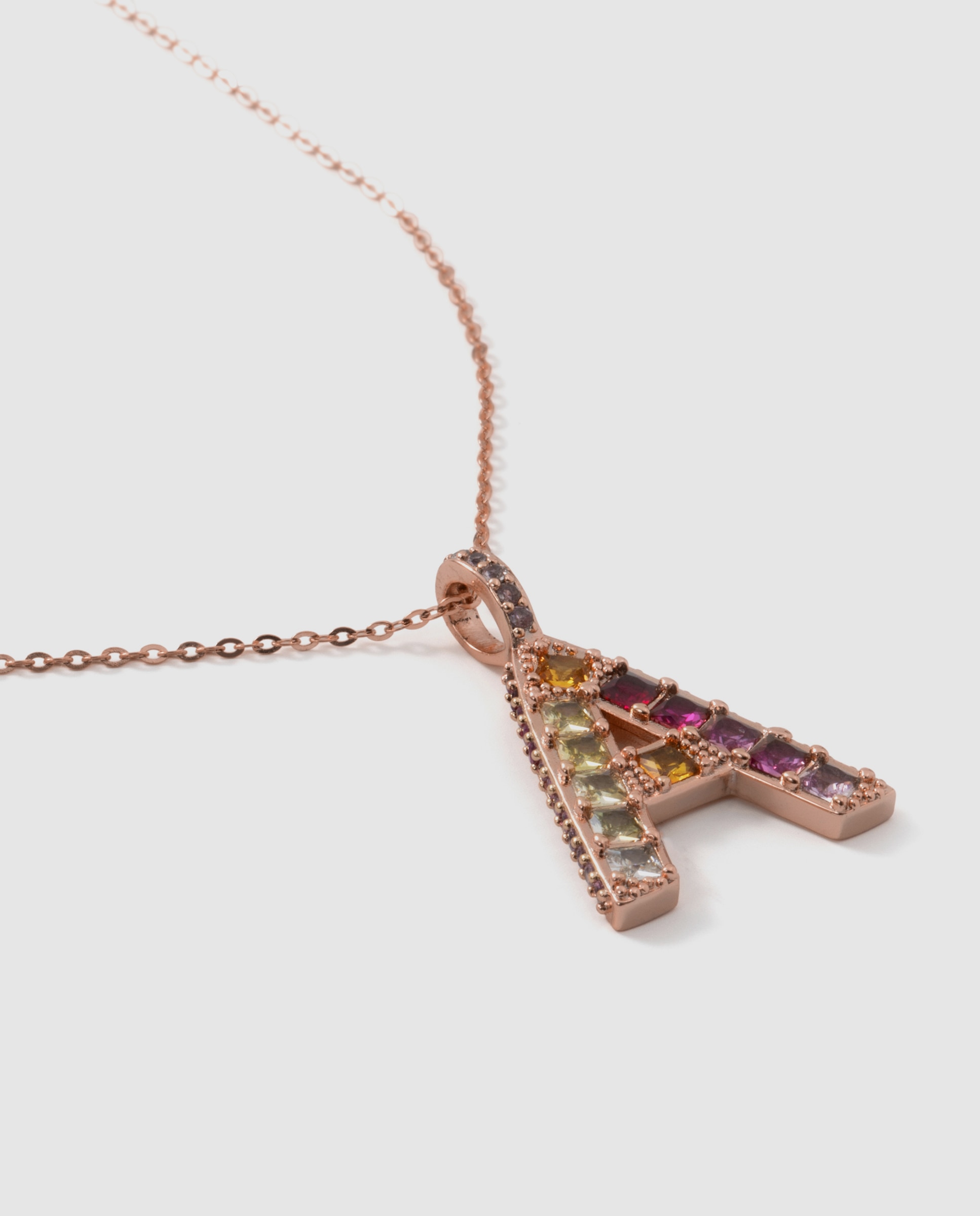 Colar Special Edition com Acabamento em Ouro Rosa 18k e Zircônias Multicolor-6