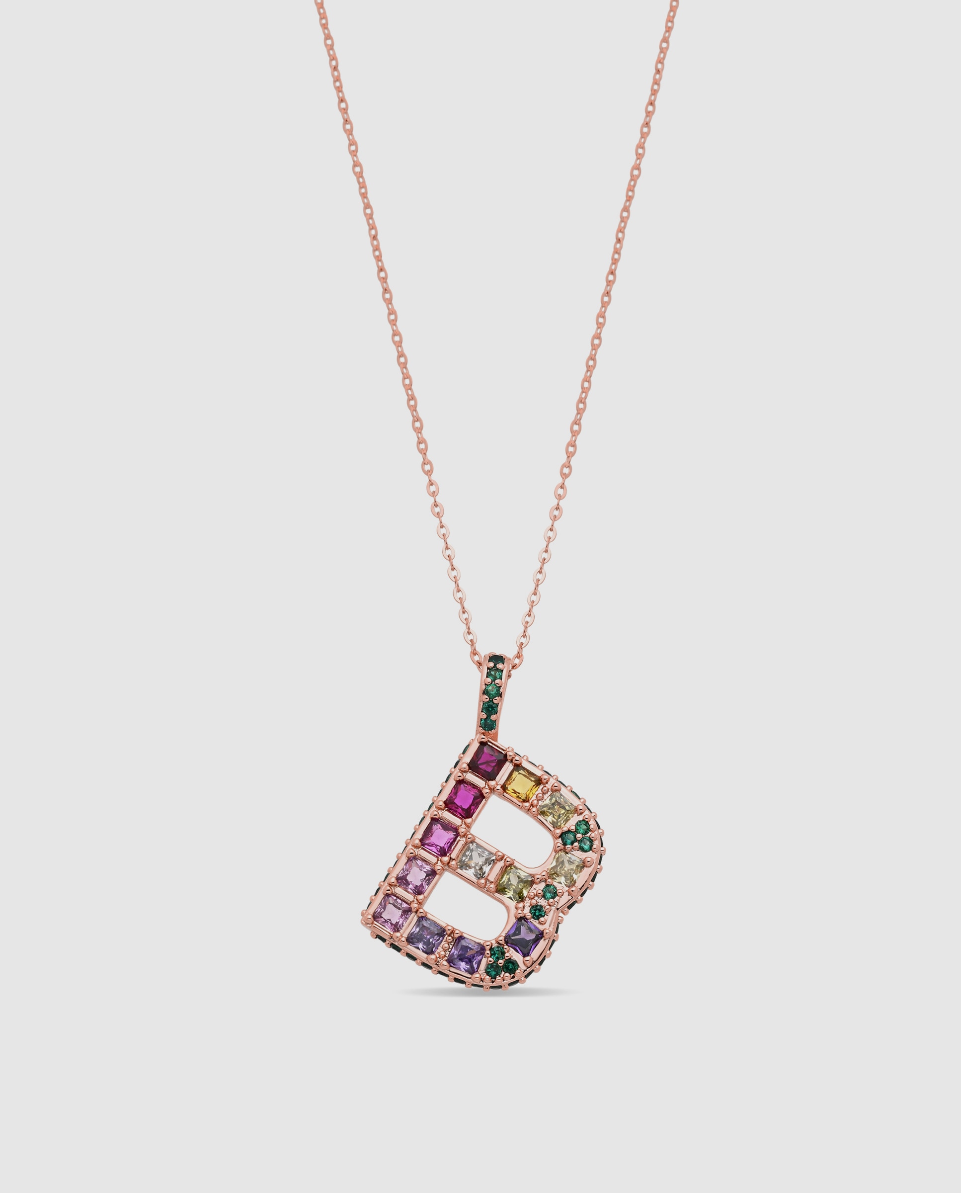 Colar Special Edition com Acabamento em Ouro Rosa 18k e Zircônias Multicolor-1