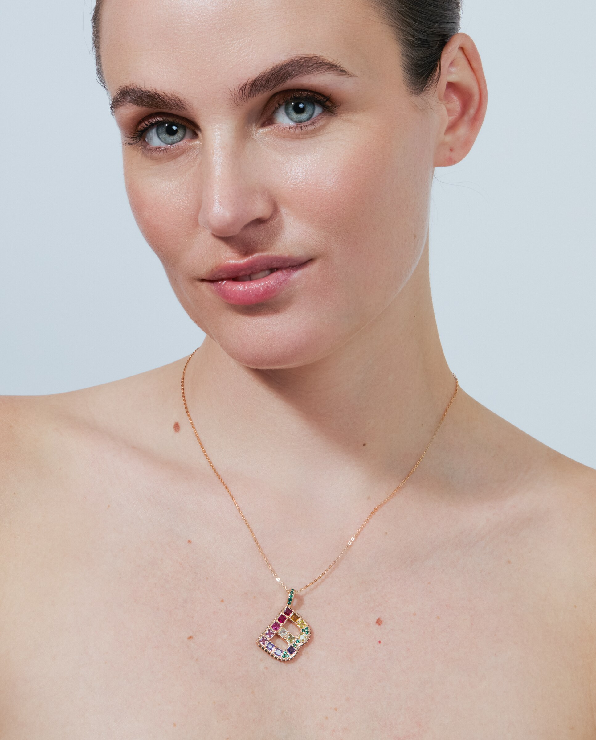 Colar Special Edition com Acabamento em Ouro Rosa 18k e Zircônias Multicolor-2
