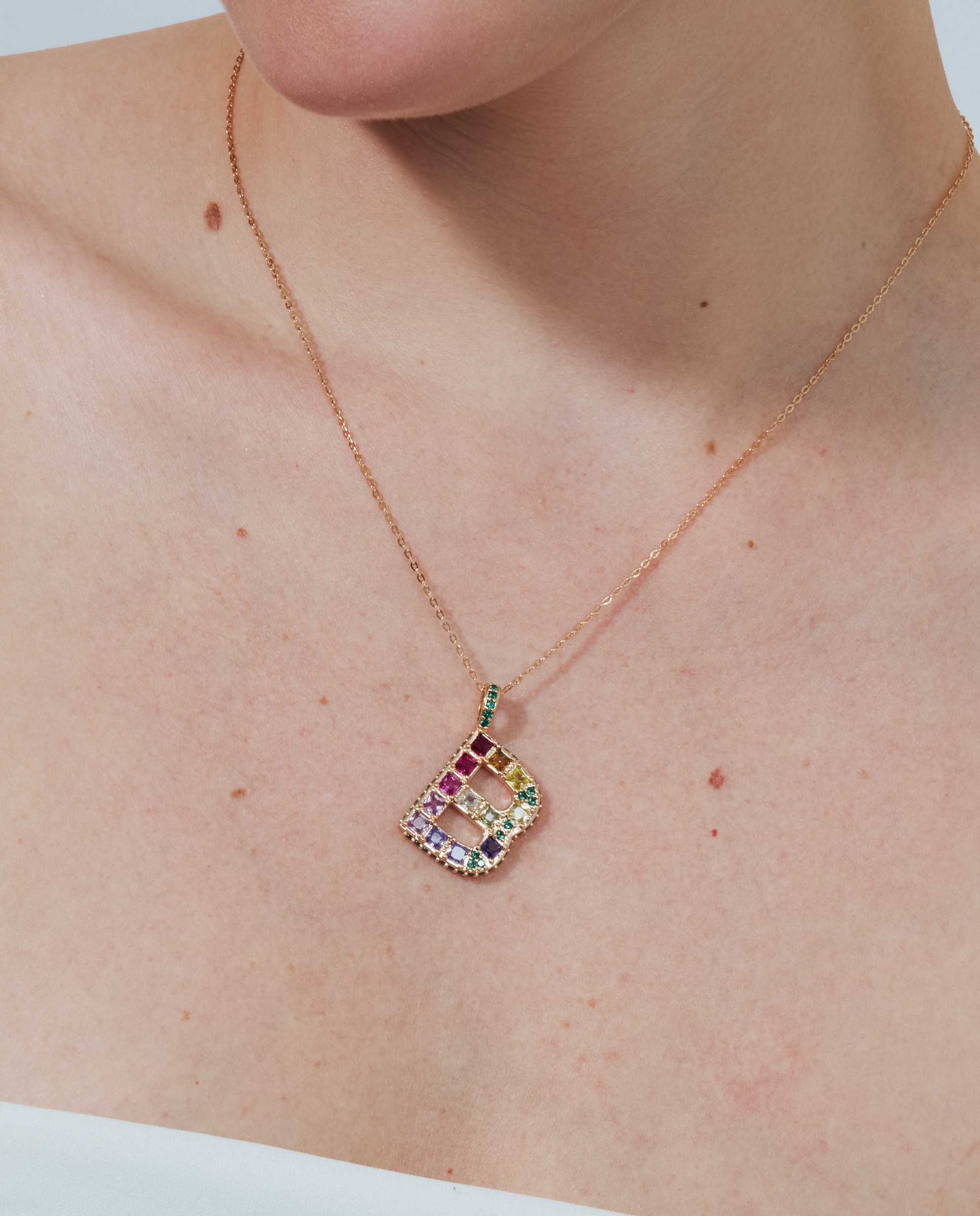Colar Special Edition com Acabamento em Ouro Rosa 18k e Zircônias Multicolor-4