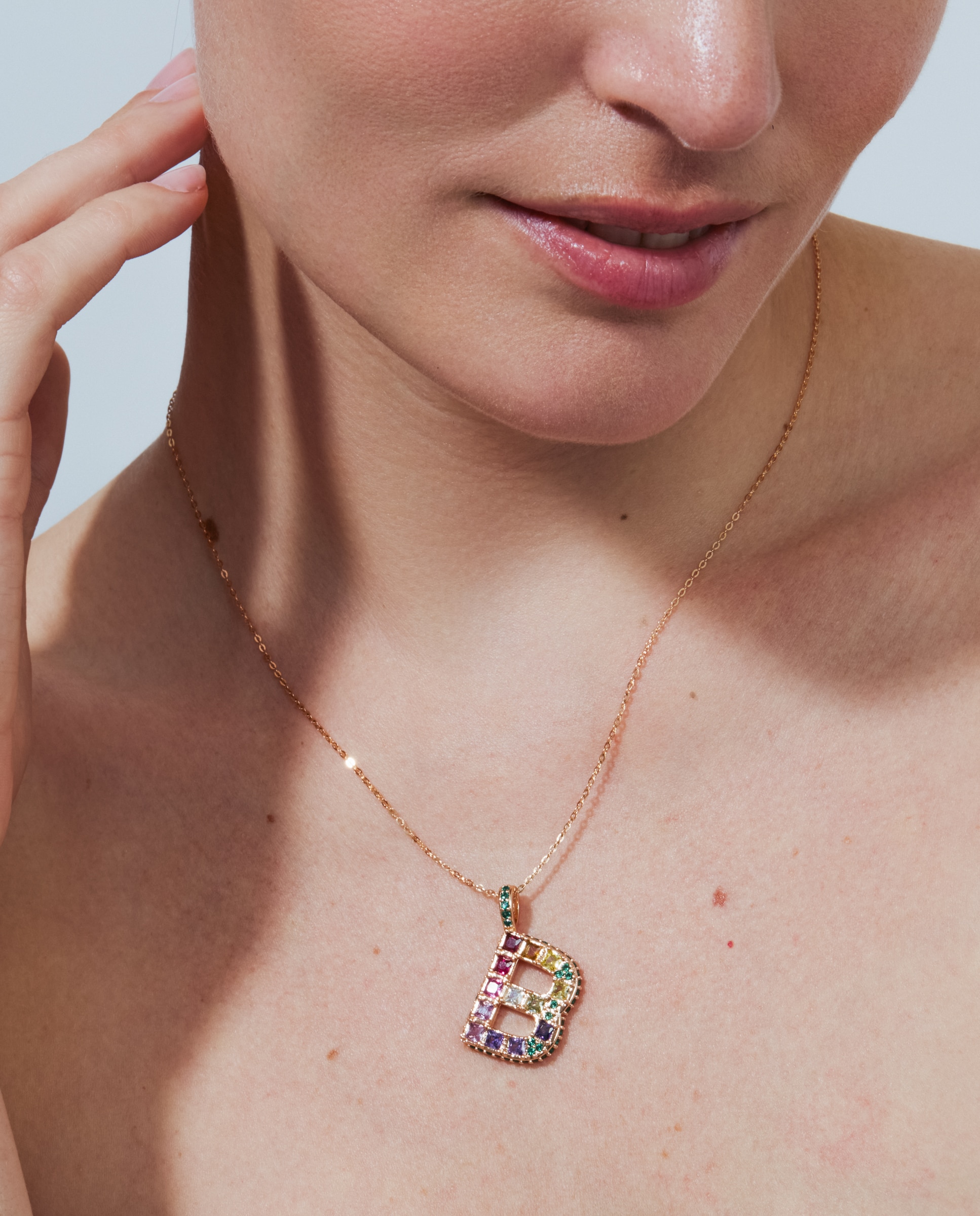 Colar Special Edition com Acabamento em Ouro Rosa 18k e Zircônias Multicolor-5