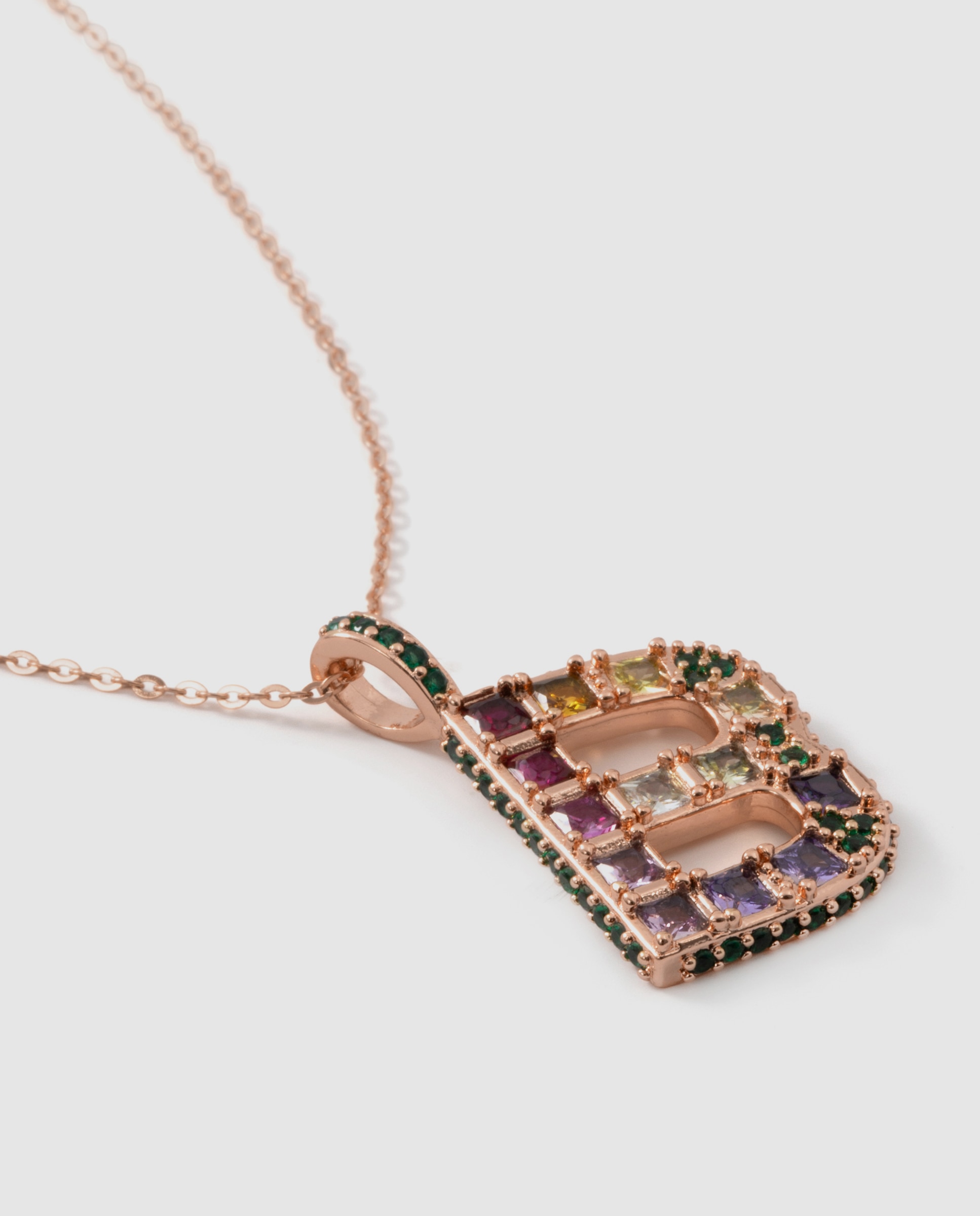 Colar Special Edition com Acabamento em Ouro Rosa 18k e Zircônias Multicolor-6