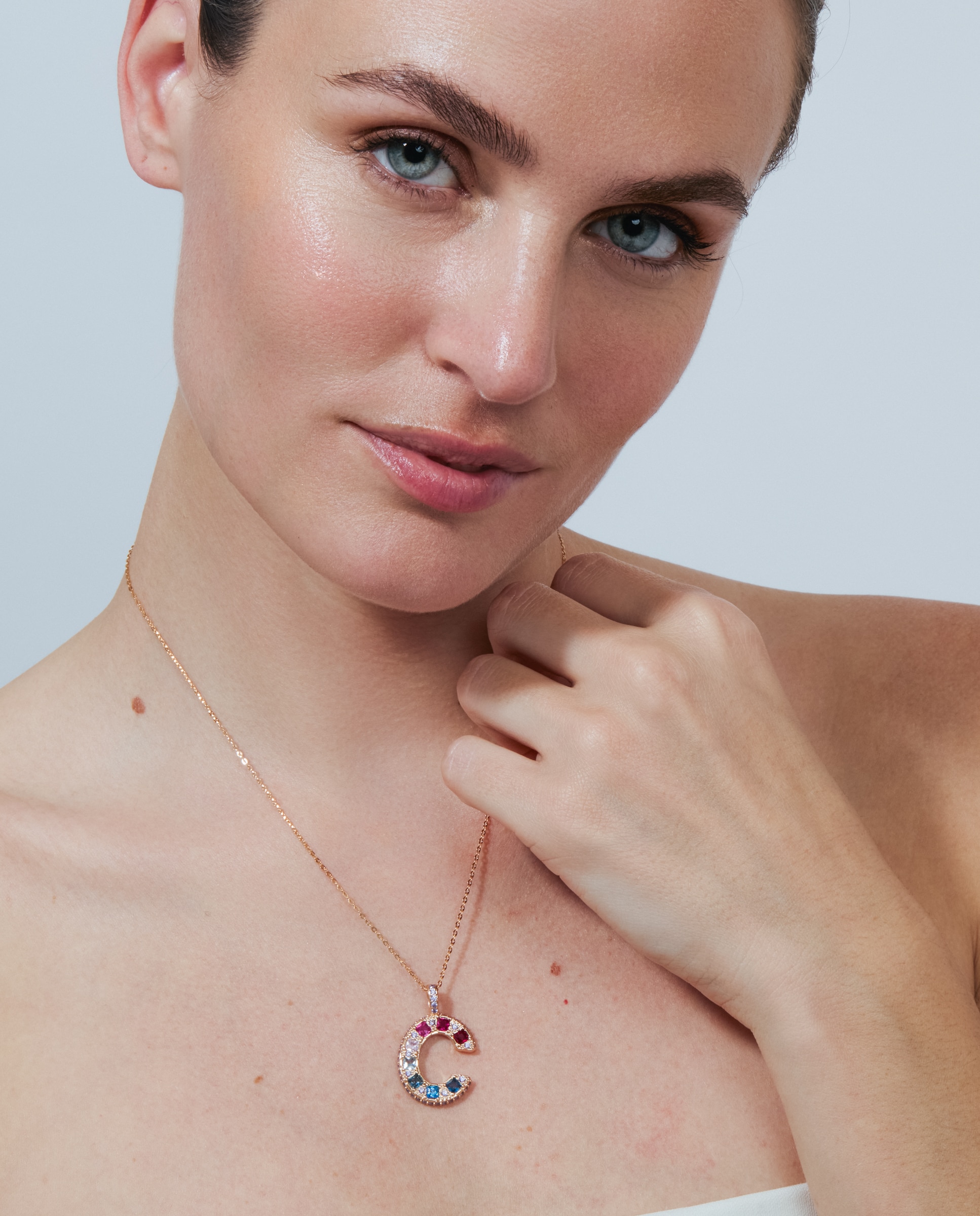 Colar Special Edition com Acabamento em Ouro Rosa 18k e Zircônias Multicolor-2