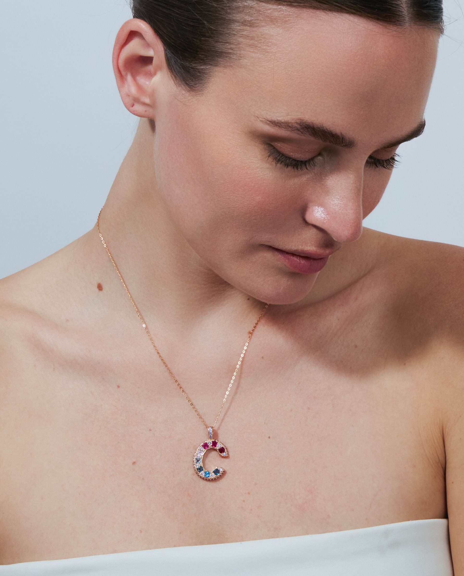Colar Special Edition com Acabamento em Ouro Rosa 18k e Zircônias Multicolor-5