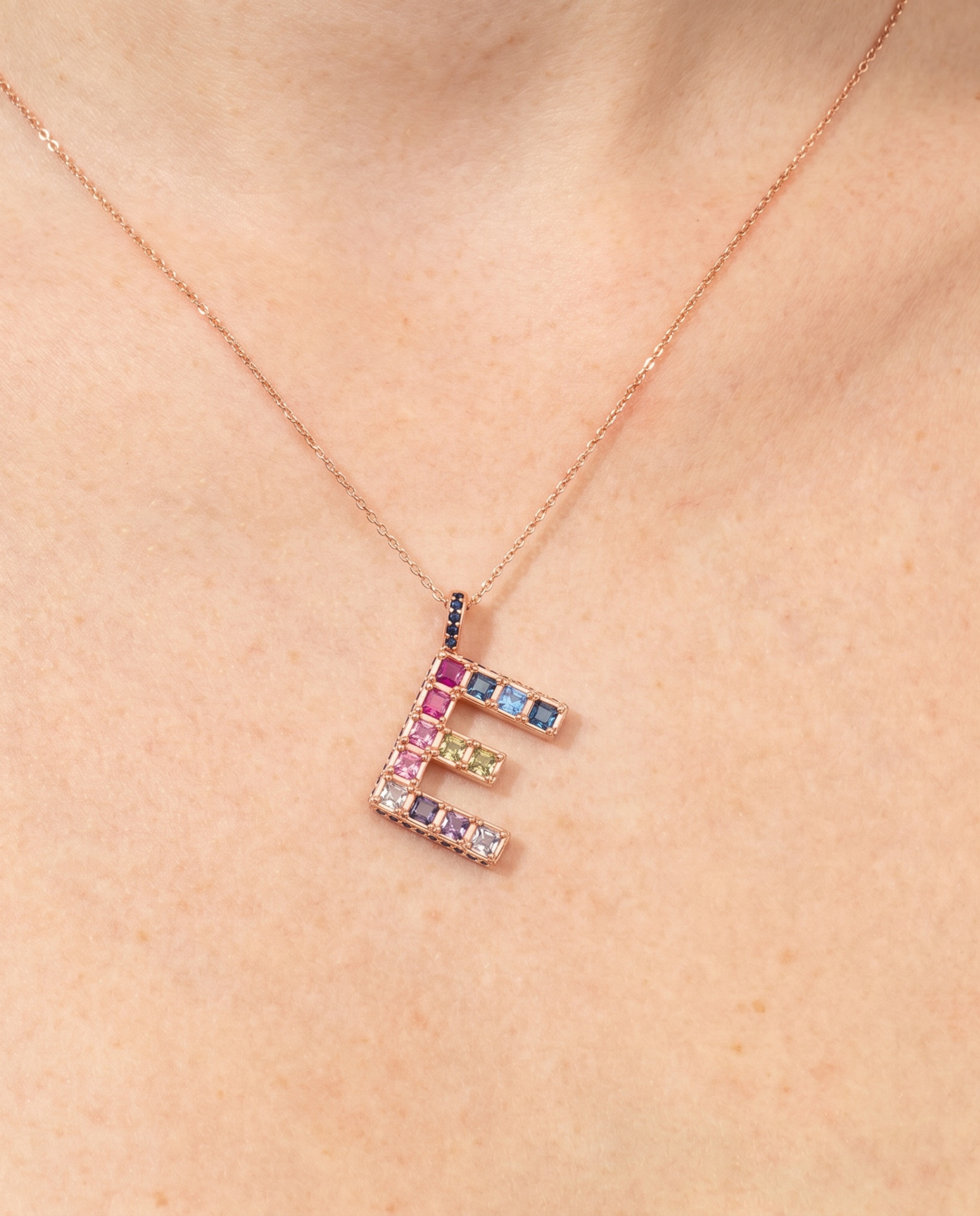 Colar Special Edition com Acabamento em Ouro Rosa 18k e Zircônias Multicolor-4