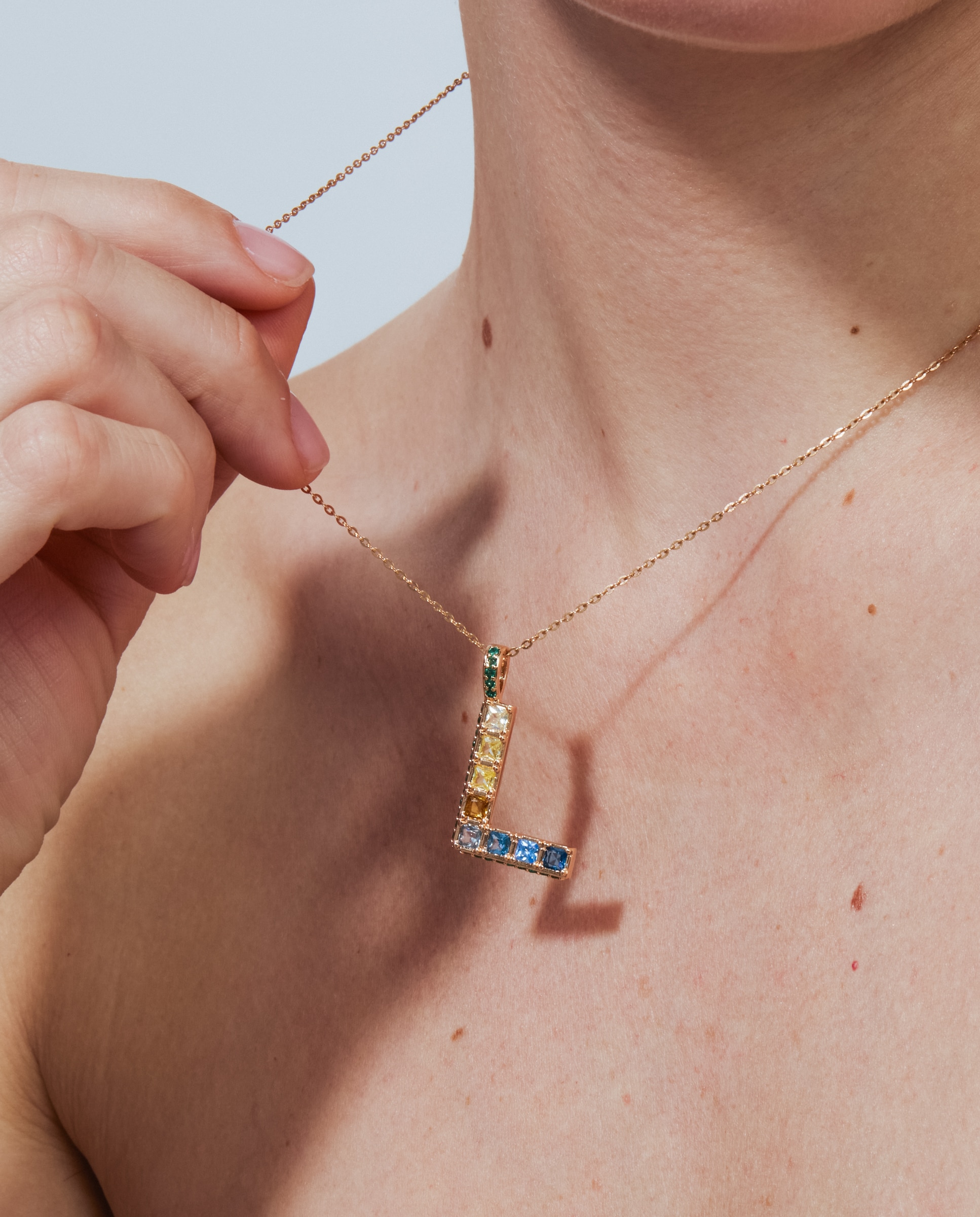 Colar Special Edition com Acabamento em Ouro Rosa 18k e Zircônias Multicolor-4