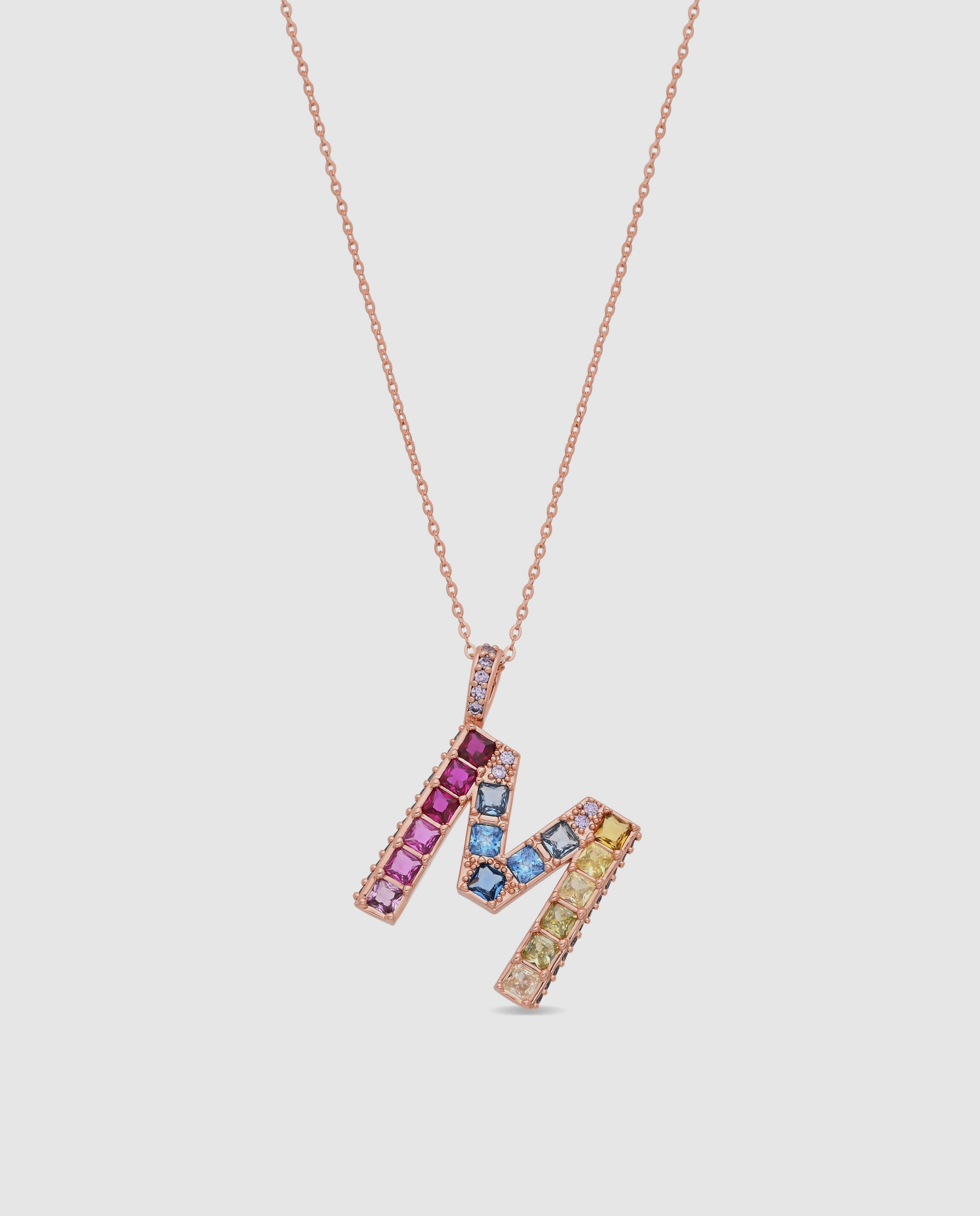 Colar Special Edition com Acabamento em Ouro Rosa 18k e Zircônias Multicolor-1