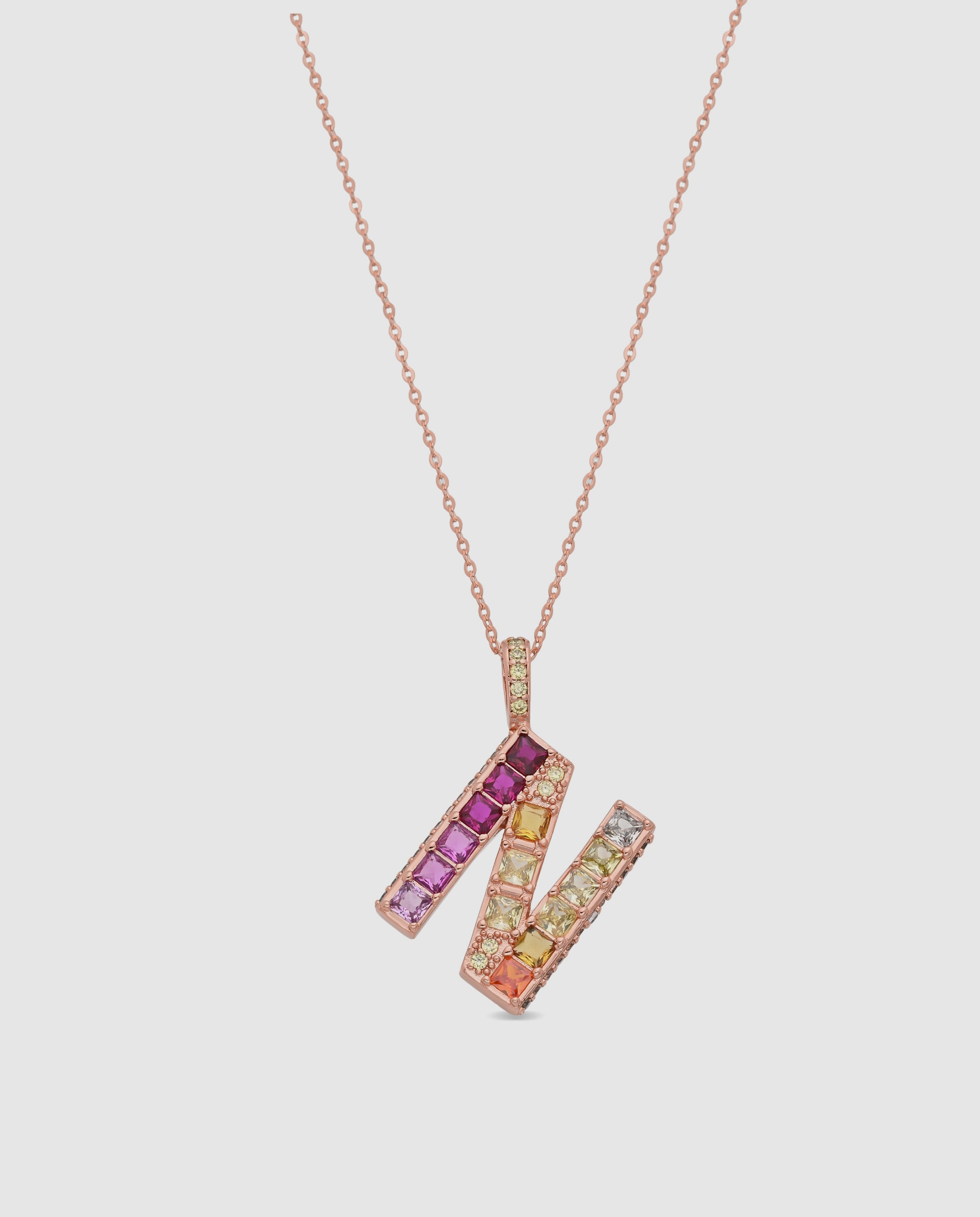 Imagem 0 de Colar Special Edition com Acabamento em Ouro Rosa 18k e Zirconita Multicolor