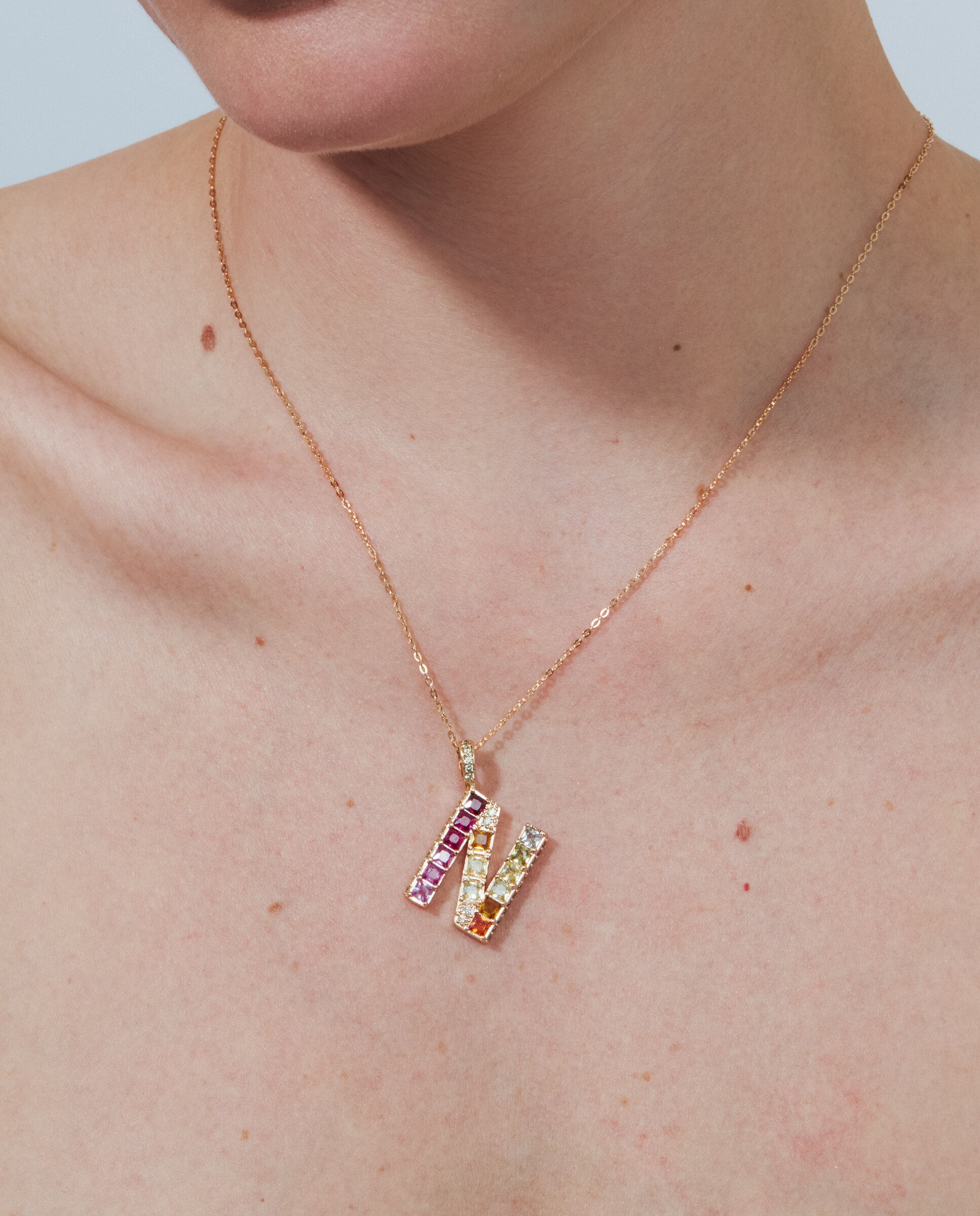 Colar Special Edition com Acabamento em Ouro Rosa 18k e Zircônias Multicolor-4