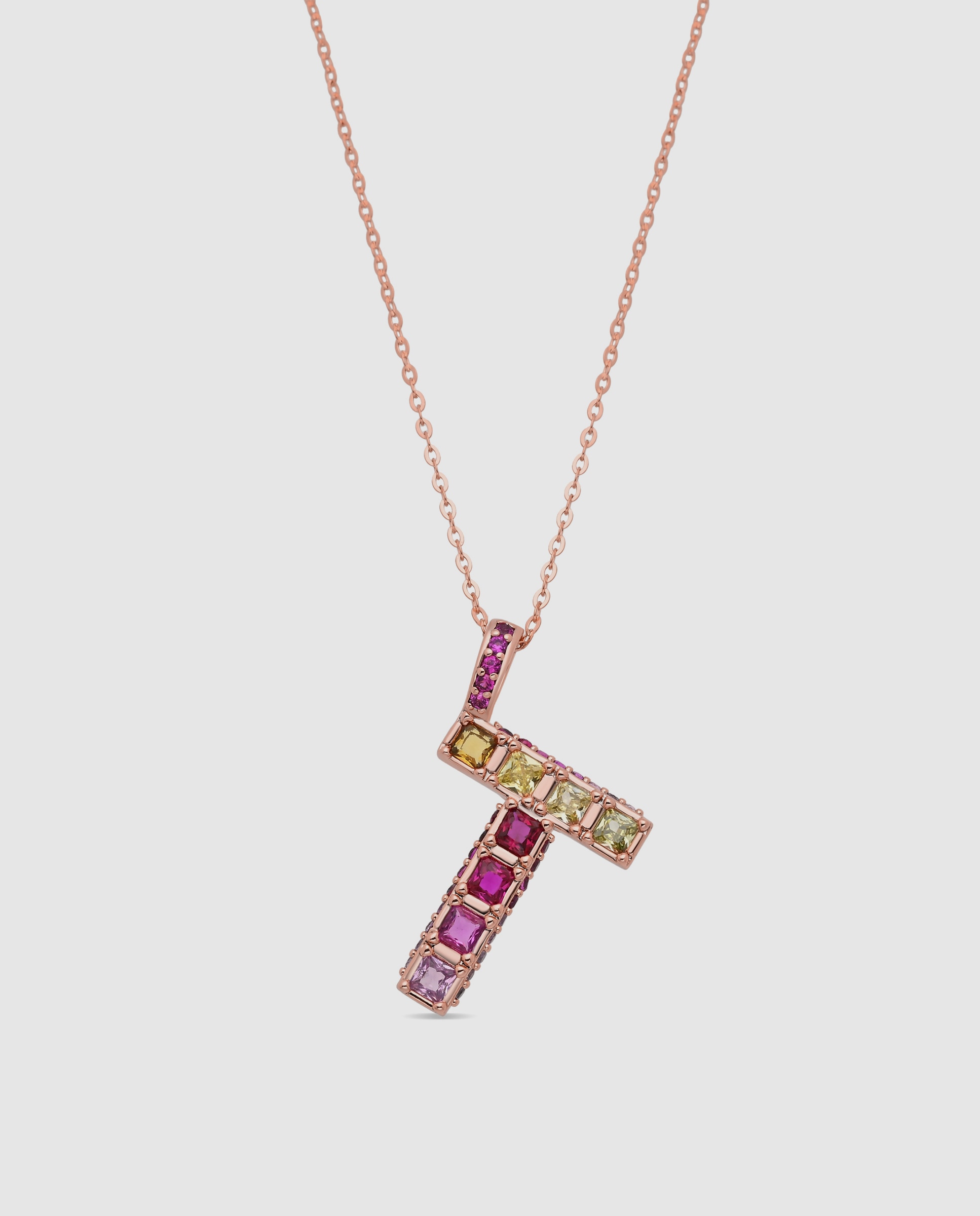 Colar Special Edition com Acabamento em Ouro Rosa 18k e Zircônias Multicolor-1