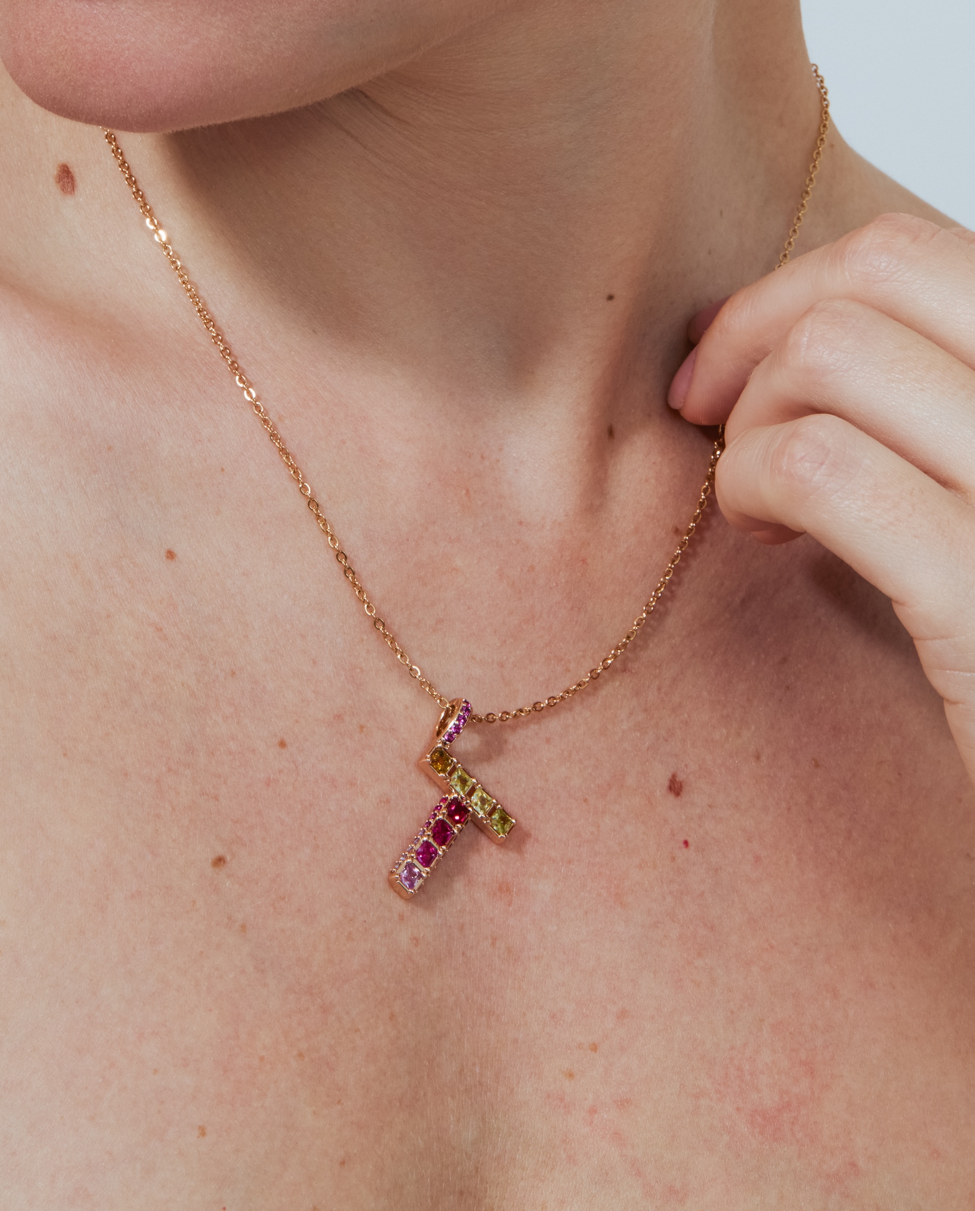 Colar Special Edition com Acabamento em Ouro Rosa 18k e Zircônias Multicolor-4